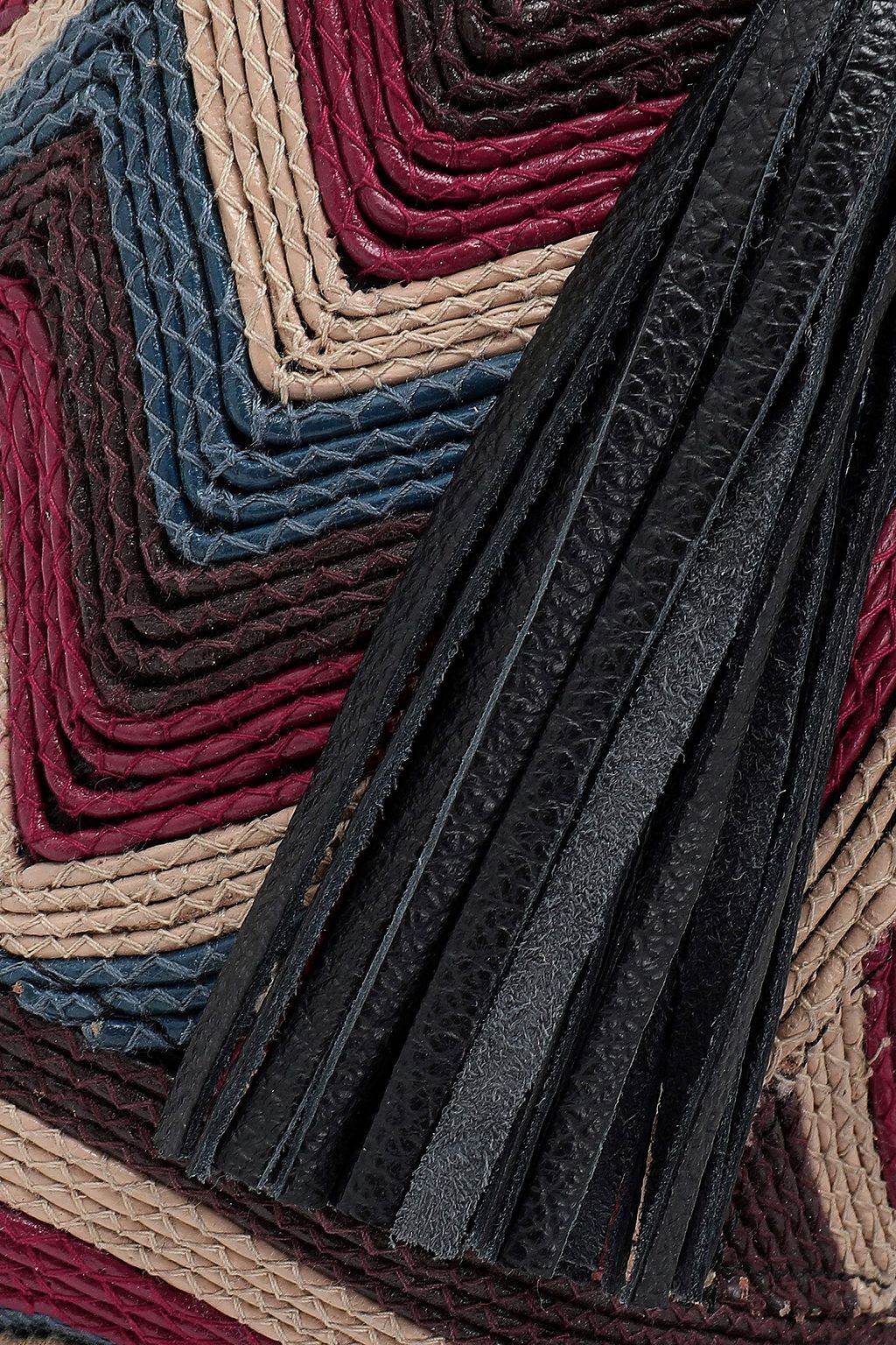 ANTIK BATIK Tikki embroidered leather bucket bag