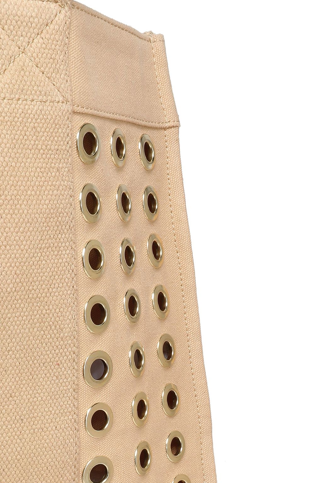ANTIK BATIK Salma eyelet-embellished canvas tote