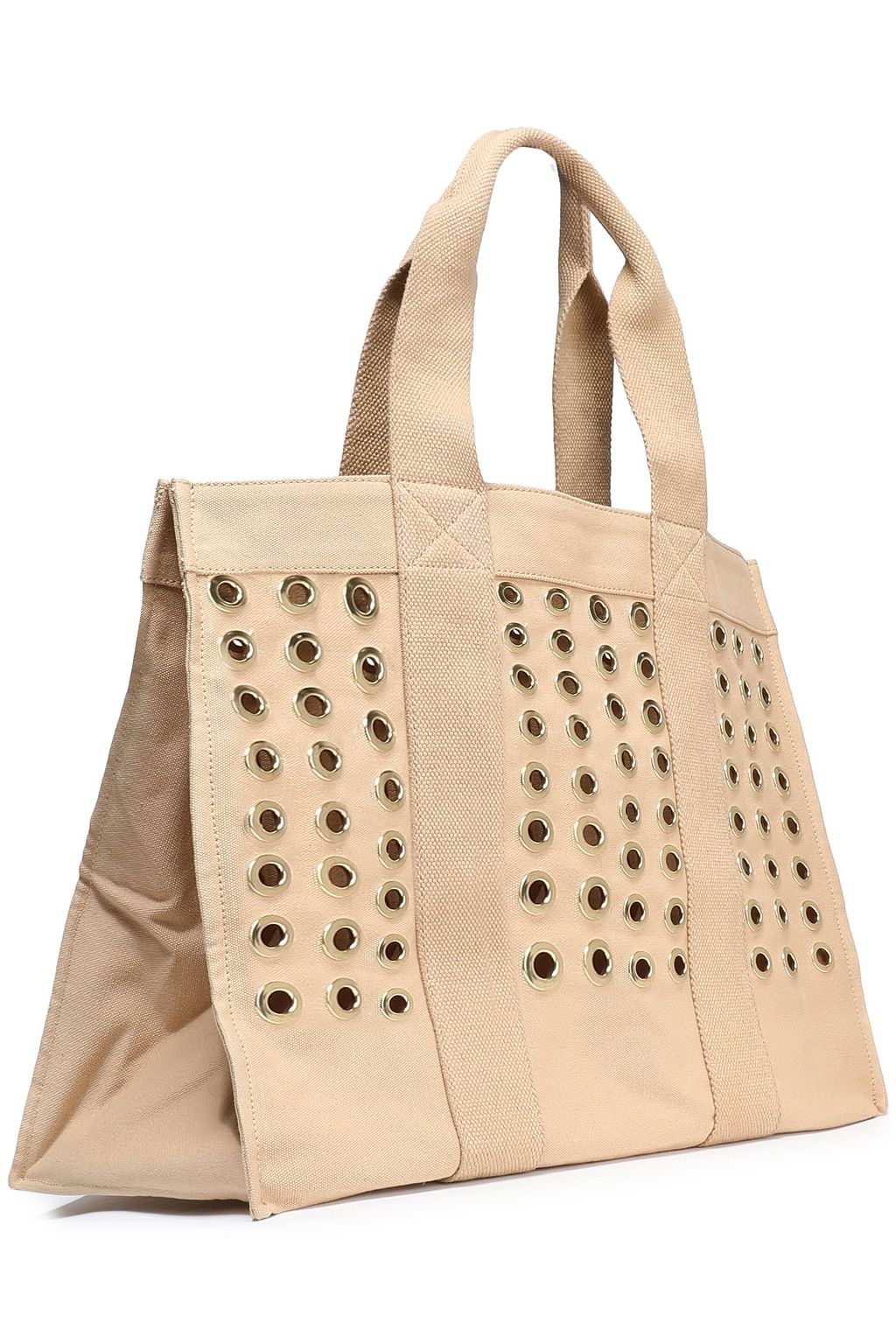 ANTIK BATIK Salma eyelet-embellished canvas tote