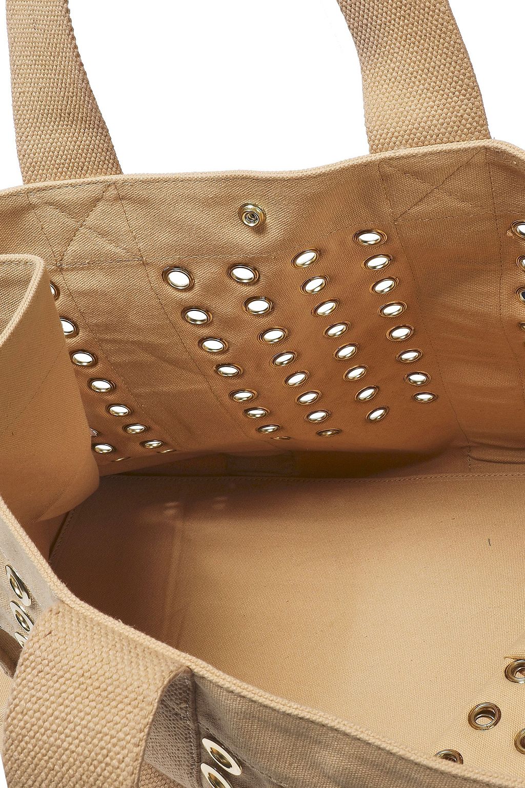 ANTIK BATIK Salma eyelet-embellished canvas tote