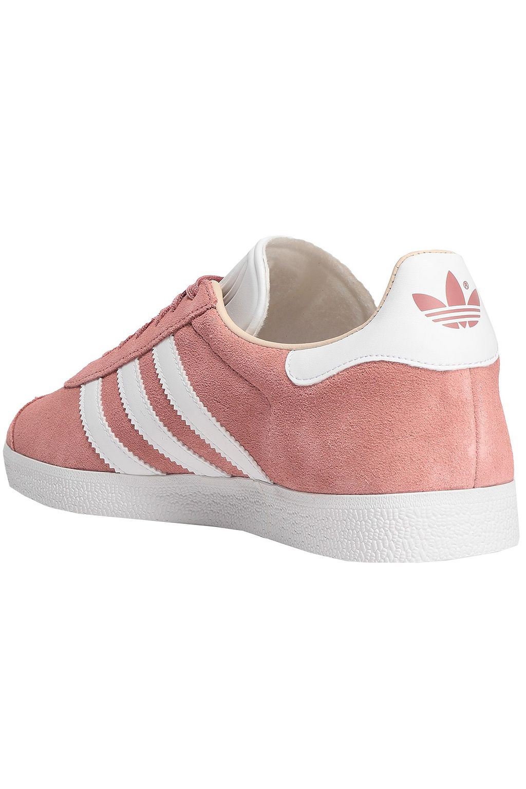 ADIDAS ORIGINALS Gazelle leather-trimmed suede sneakers
