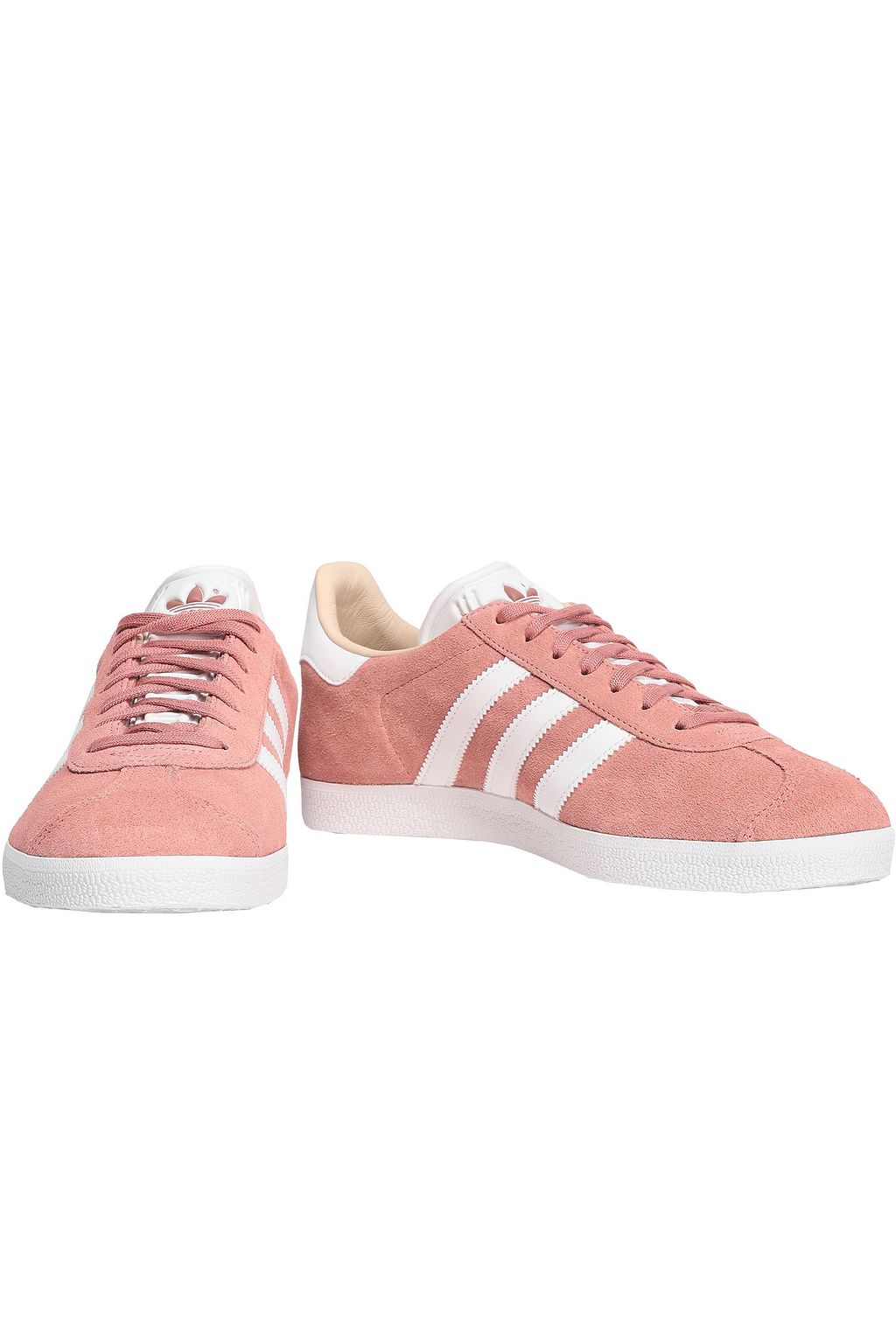 ADIDAS ORIGINALS Gazelle leather-trimmed suede sneakers