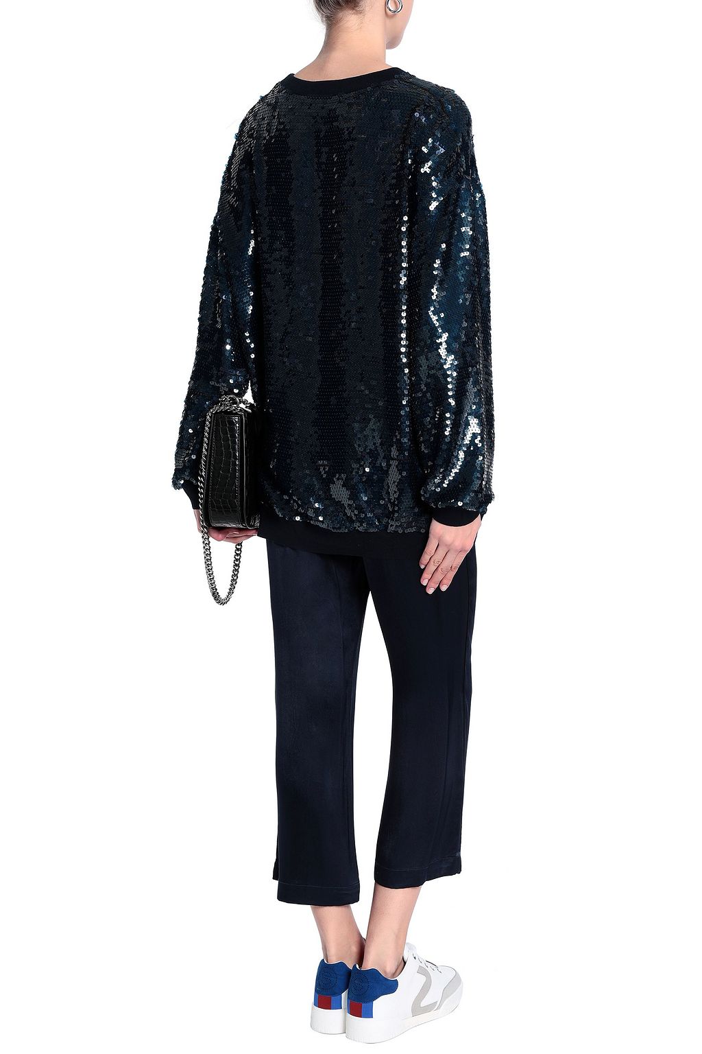 STELLA MCCARTNEY Sequined silk top
