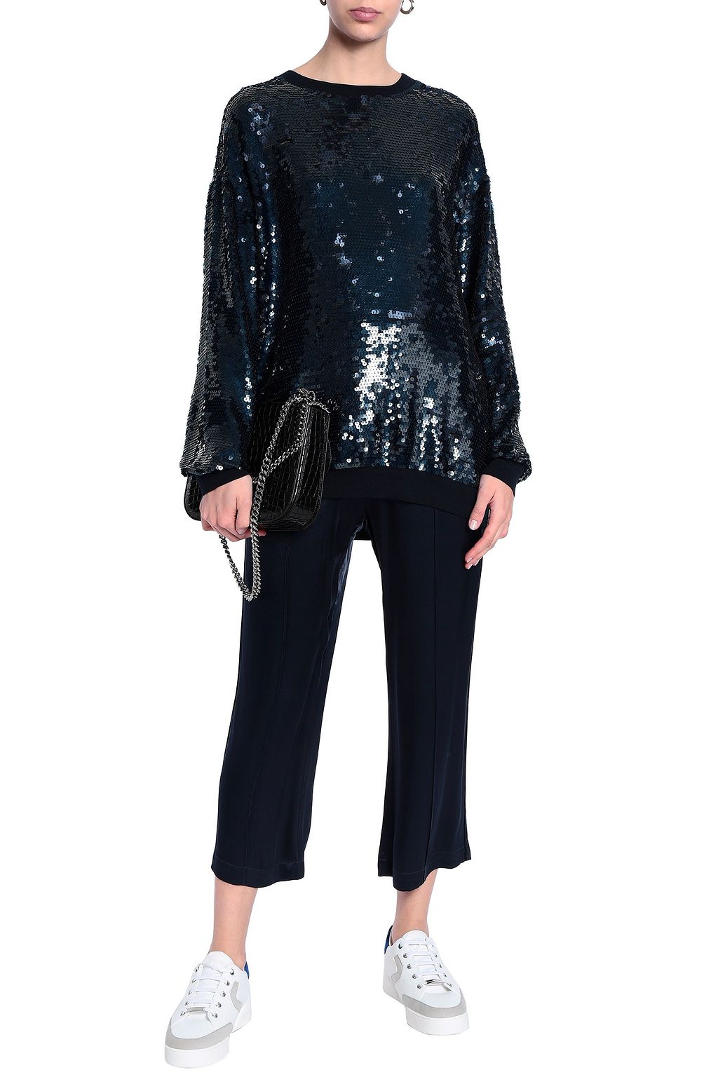 STELLA MCCARTNEY Sequined silk top