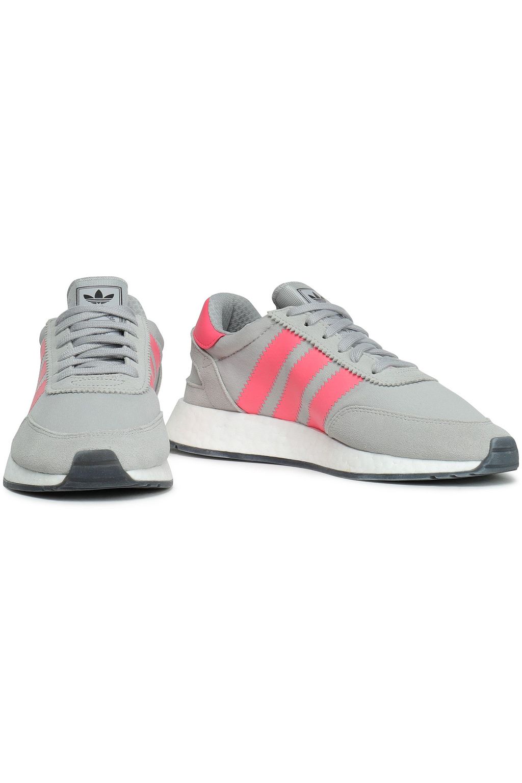 ADIDAS ORIGINALS I-5923 suede-trimmed stretch-knit sneakers