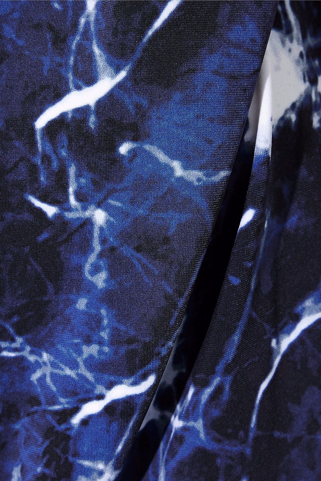 NORMA KAMALI Open-back printed stretch-jersey hoodie