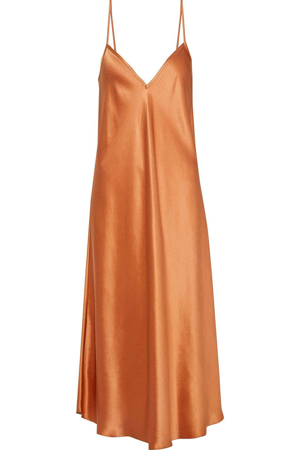 slip dress silk midi