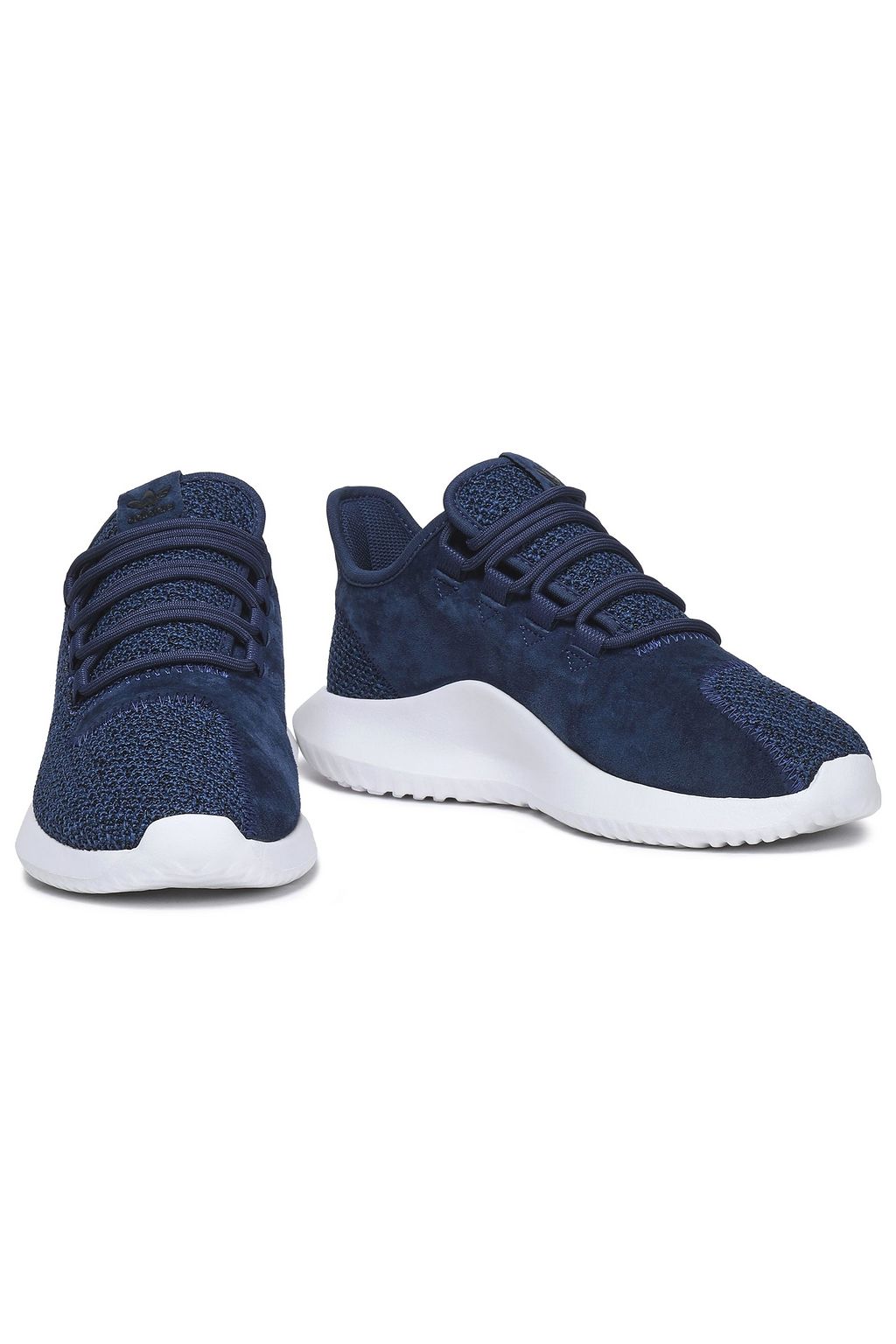 ADIDAS ORIGINALS Tubular Shadow suede and stretch-knit sneakers