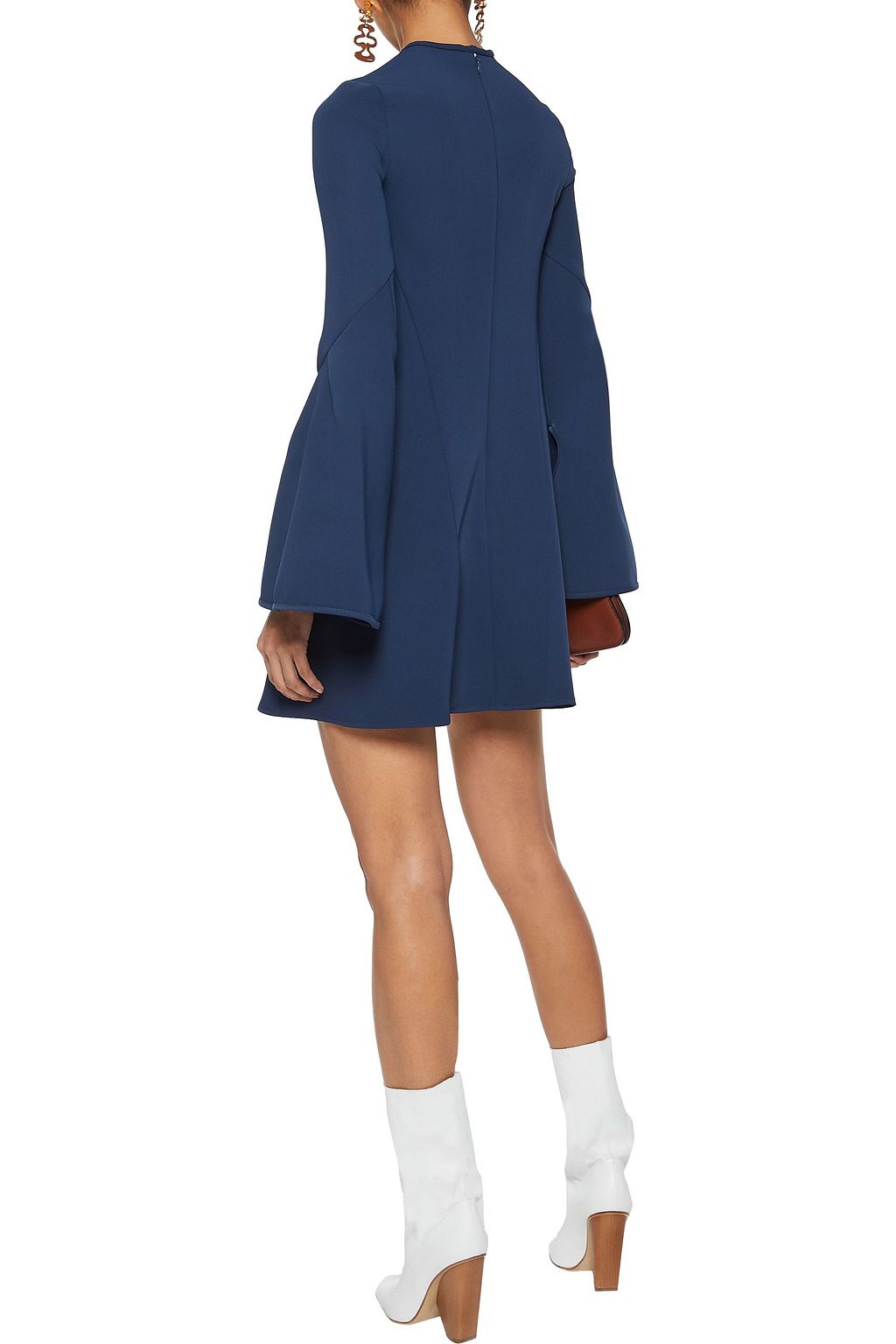 ELLERY Preacher fluted ponte mini dress
