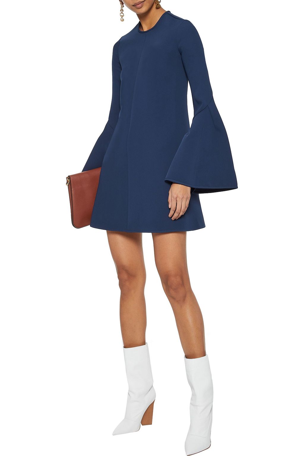 ELLERY Preacher fluted ponte mini dress