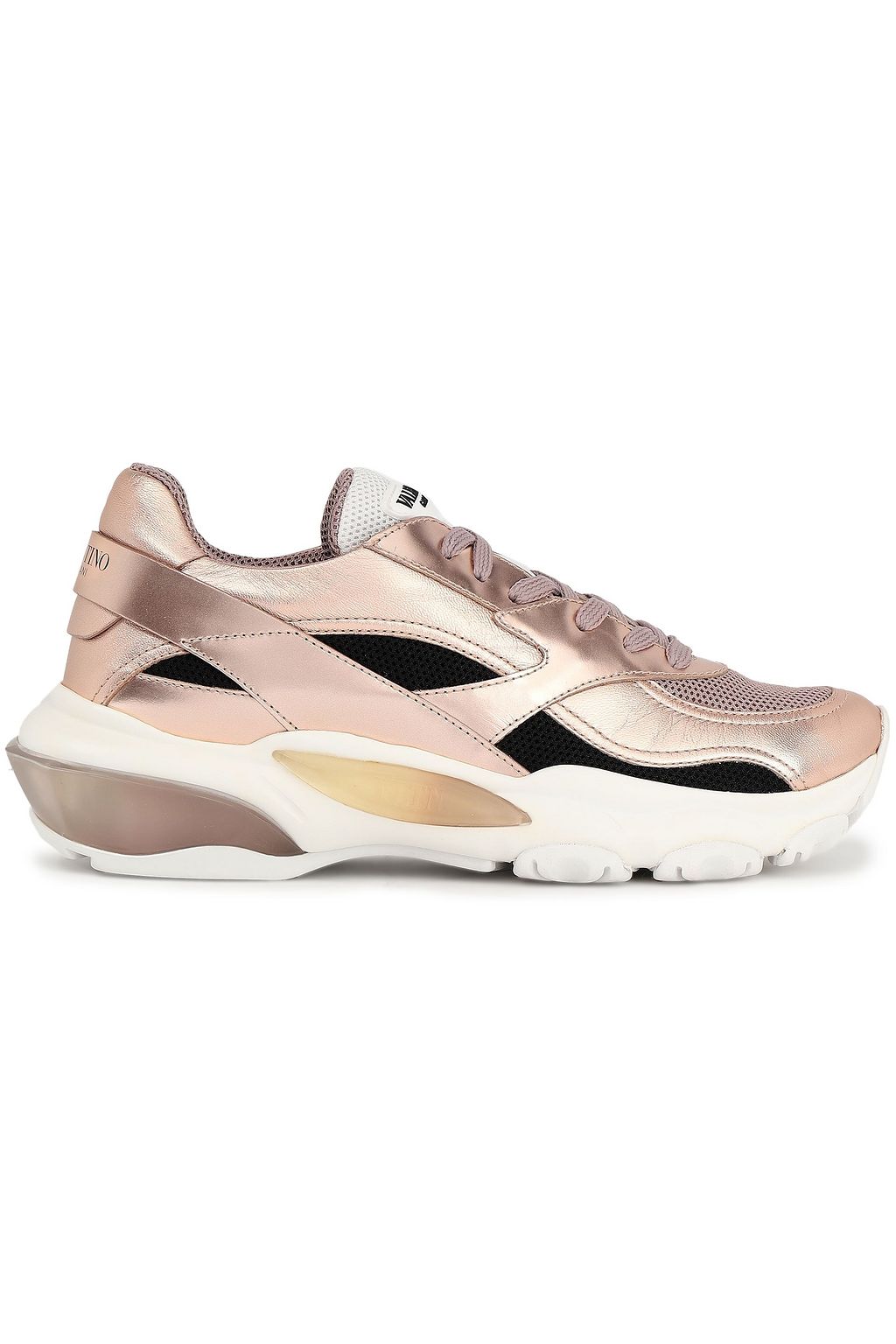 valentino shoes rose gold