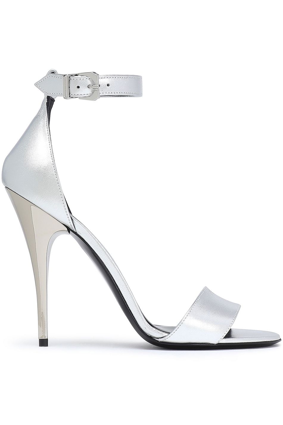 silver versace heels