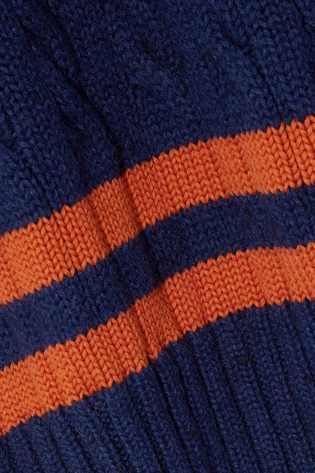 MAISON MARGIELA Oversized cable-knit wool and cotton-blend mini dress