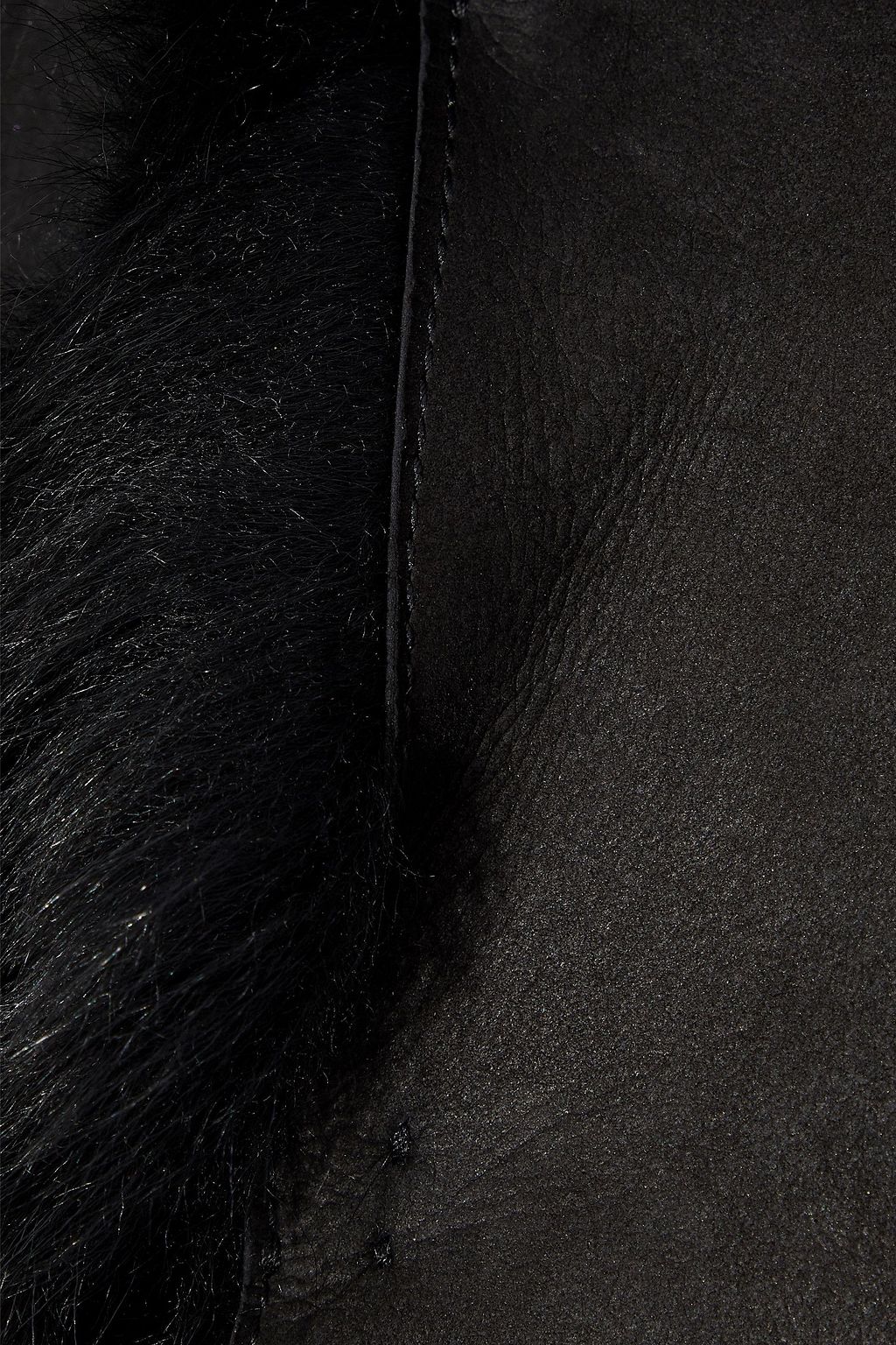 BELSTAFF Kentledge shearling-trimmed leather-paneled nubuck coat
