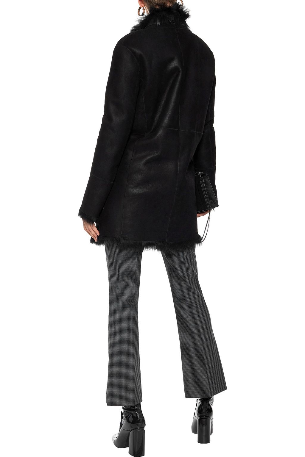 BELSTAFF Kentledge shearling-trimmed leather-paneled nubuck coat