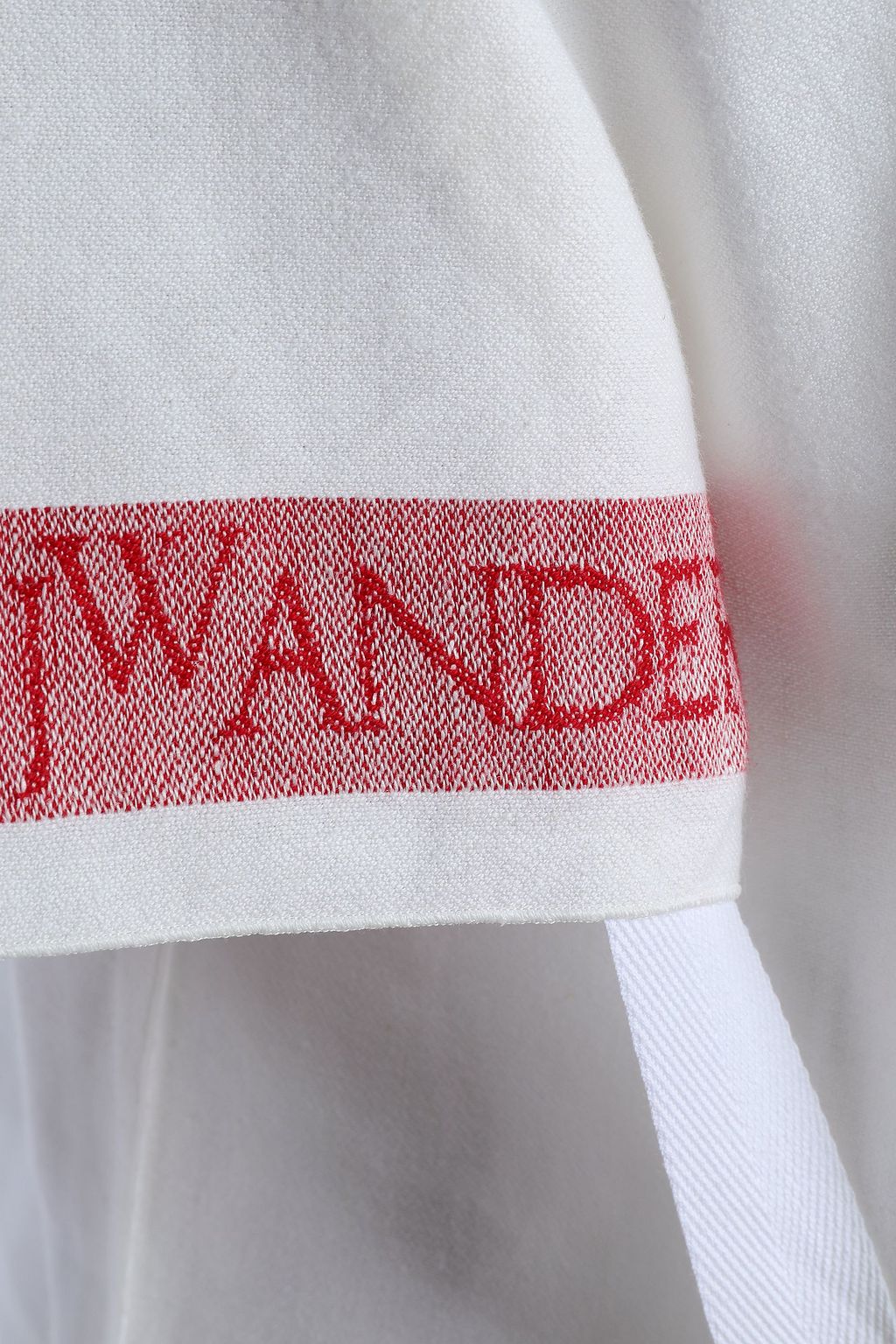 JW ANDERSON Paneled linen-jacquard top