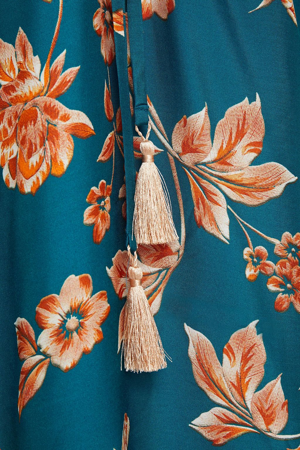 JETS AUSTRALIA BY JESSIKA ALLEN Enchantment tasseled floral-print voile mini dress