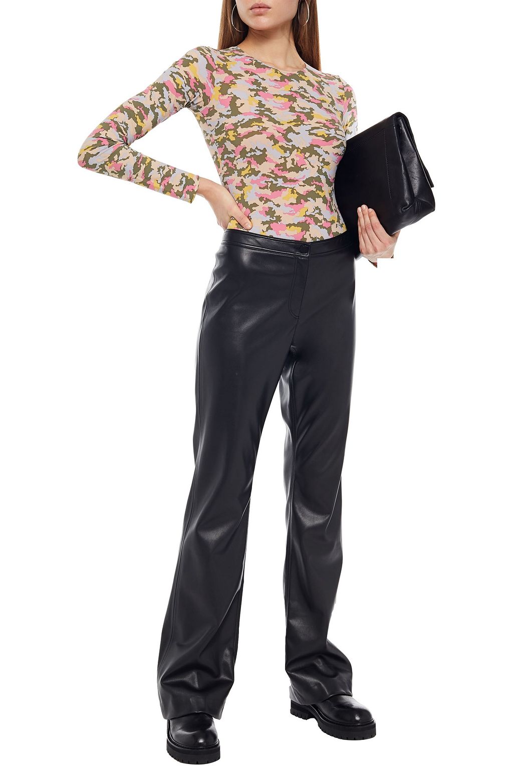 MM6 MAISON MARGIELA Body aus Stretch-Jersey mit Camouflage-Print