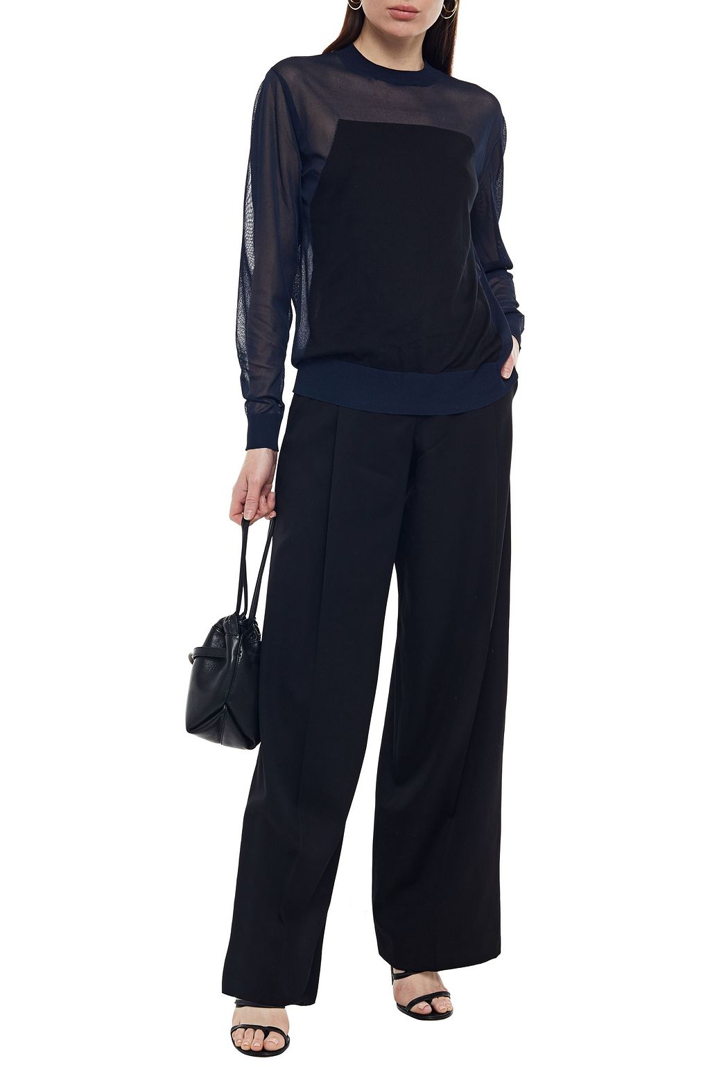 NINA RICCI Two-tone knitted sweater