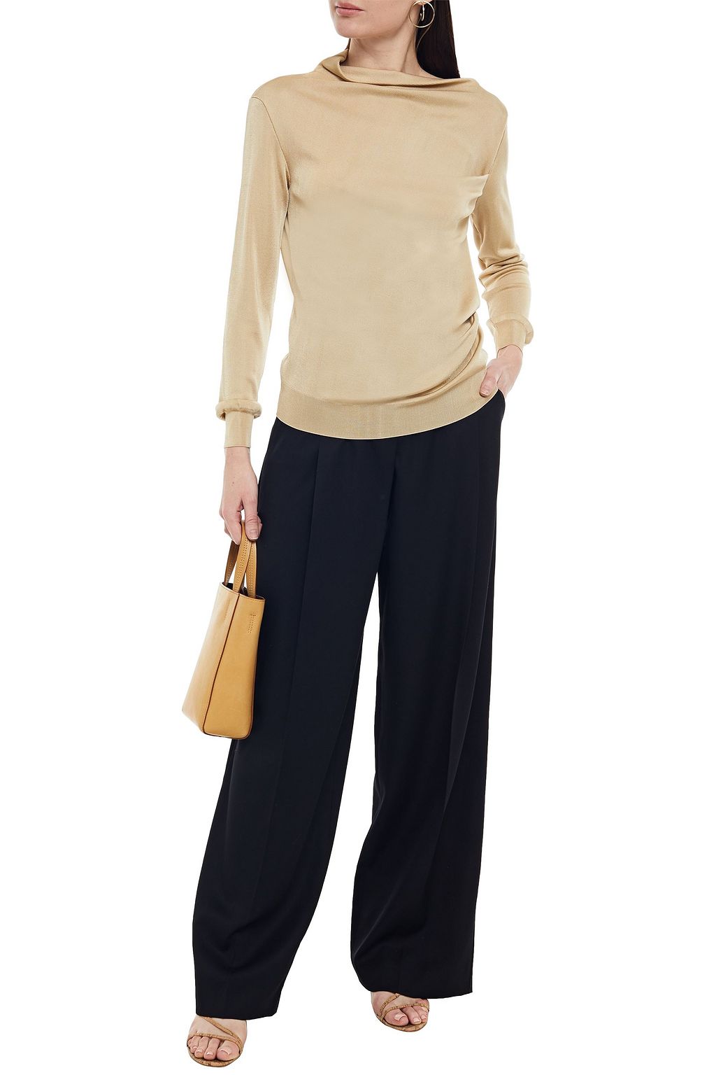 NINA RICCI Draped knitted sweater