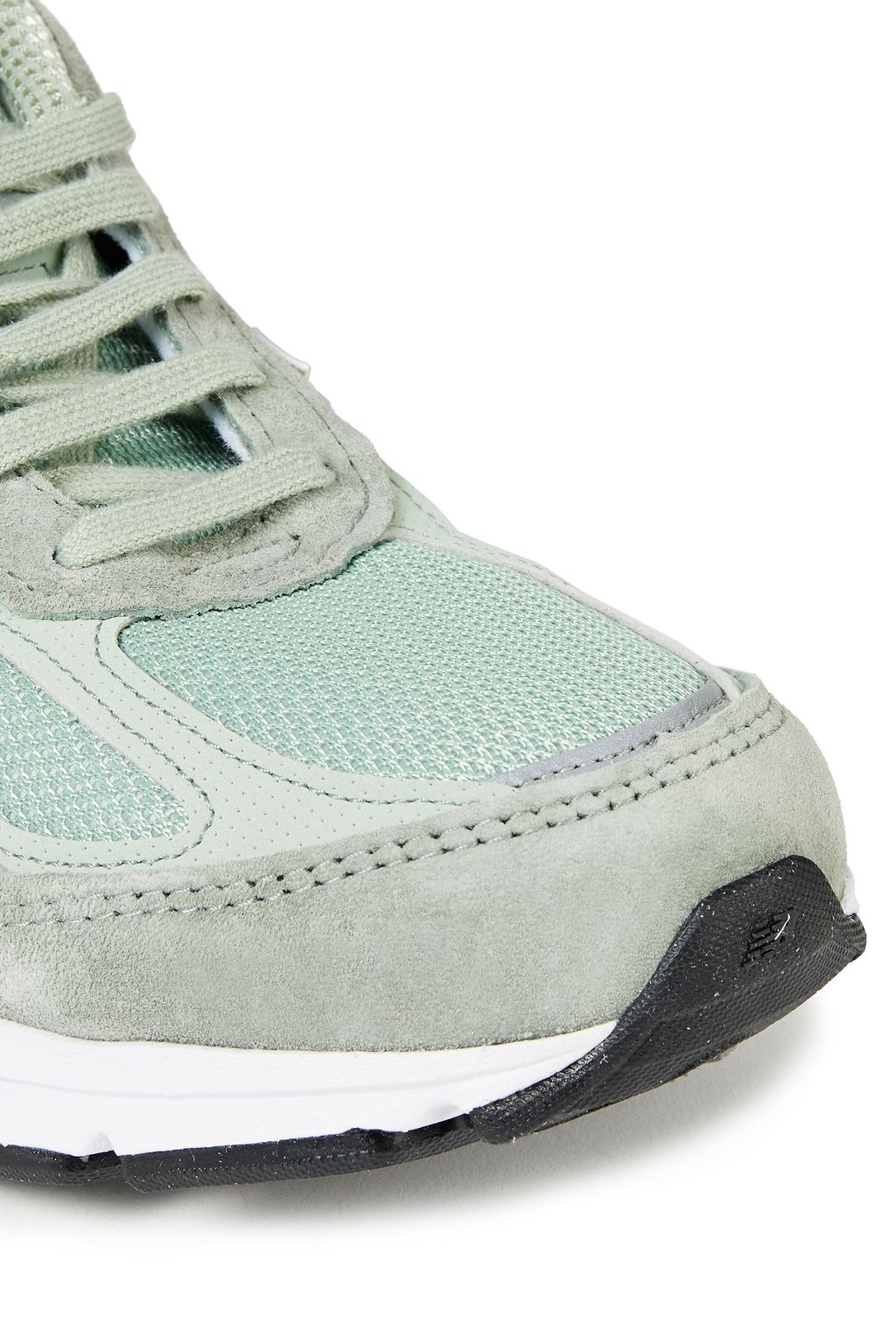 NEW BALANCE Paneled mesh and suede sneakers