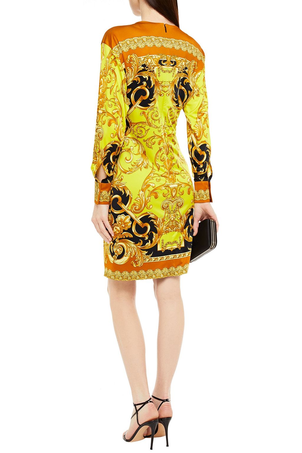 versace printed dress
