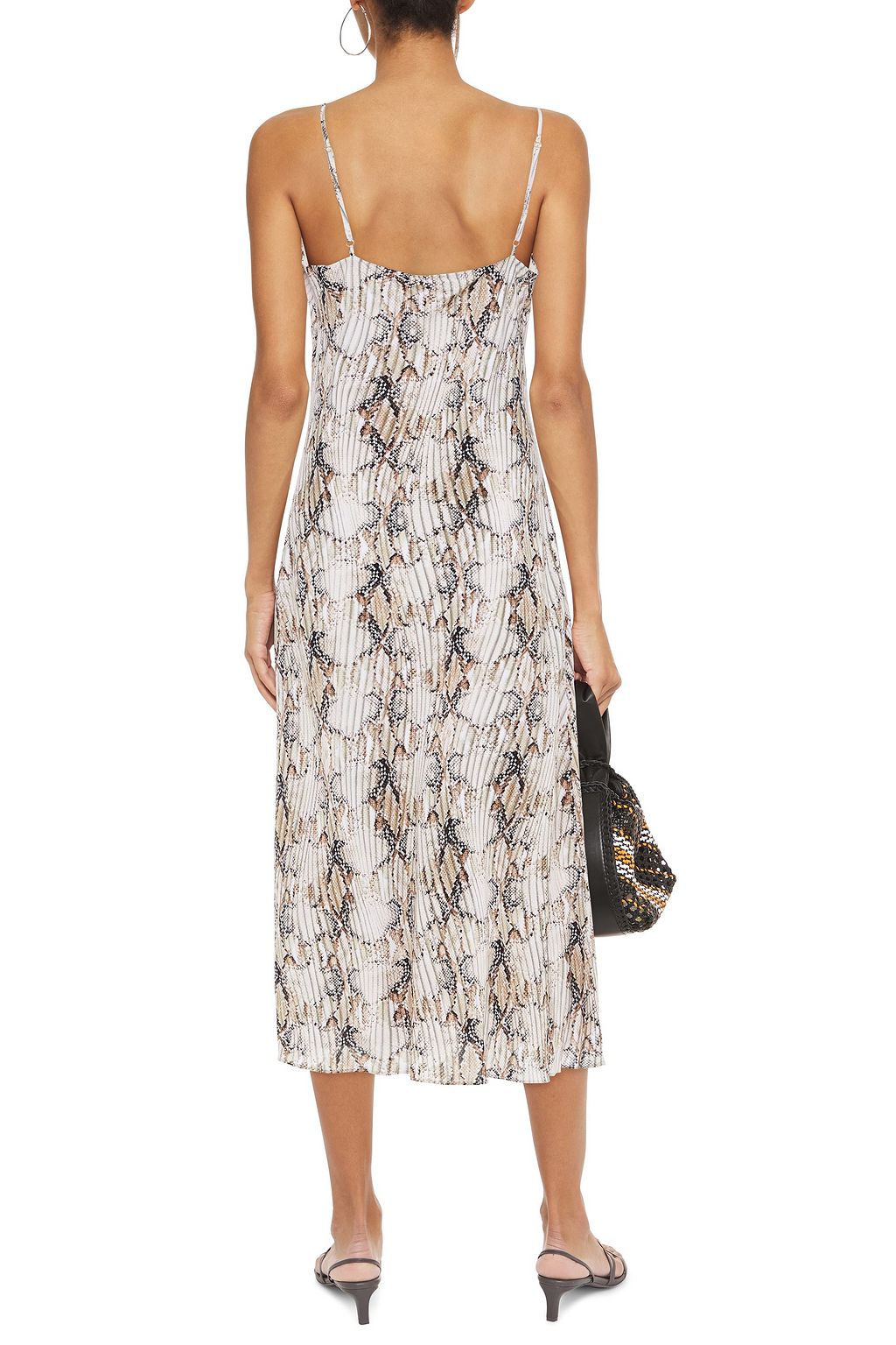 JETS AUSTRALIA BY JESSIKA ALLEN Snake-print voile midi dress