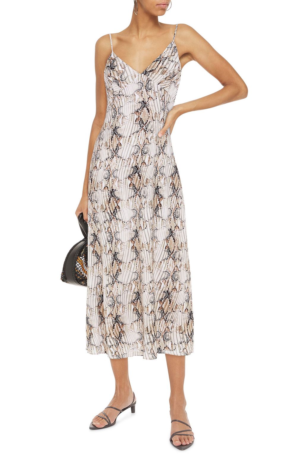 JETS AUSTRALIA BY JESSIKA ALLEN Snake-print voile midi dress