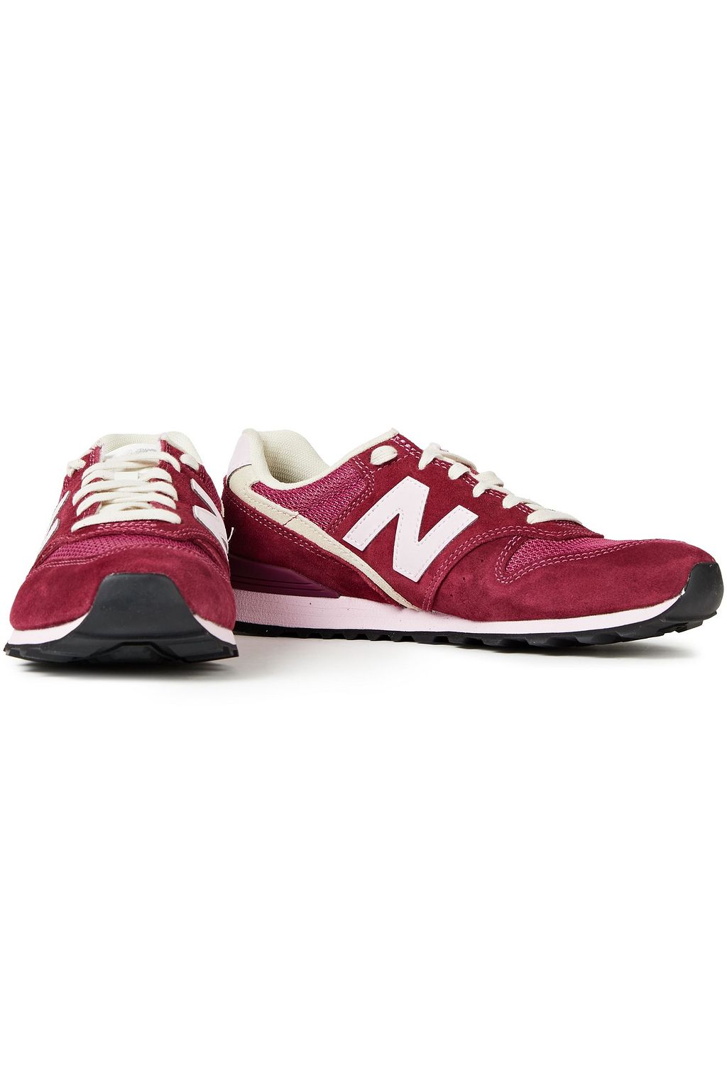 NEW BALANCE Paneled neoprene, mesh and suede sneakers