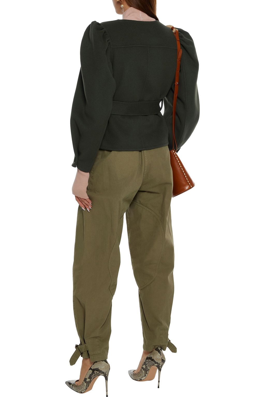 ULLA JOHNSON Maxine belted wool-felt jacket