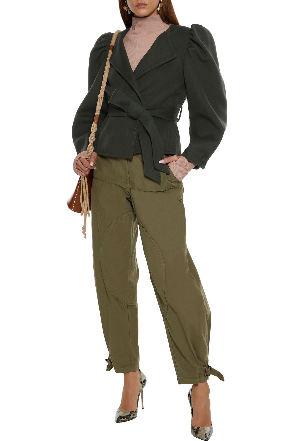 ULLA JOHNSON Maxine belted wool-felt jacket