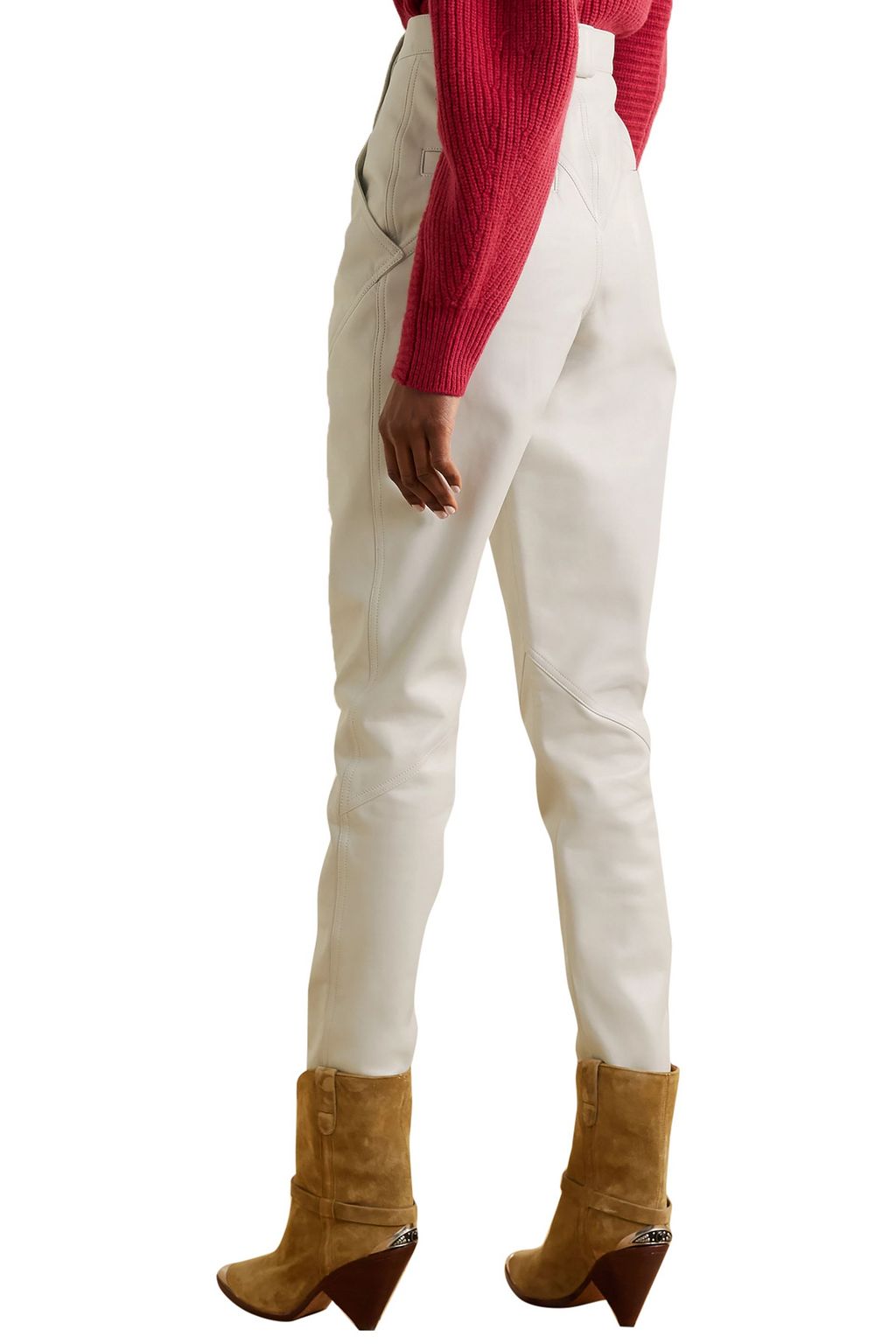 ISABEL MARANT Xenia leather tapered pants