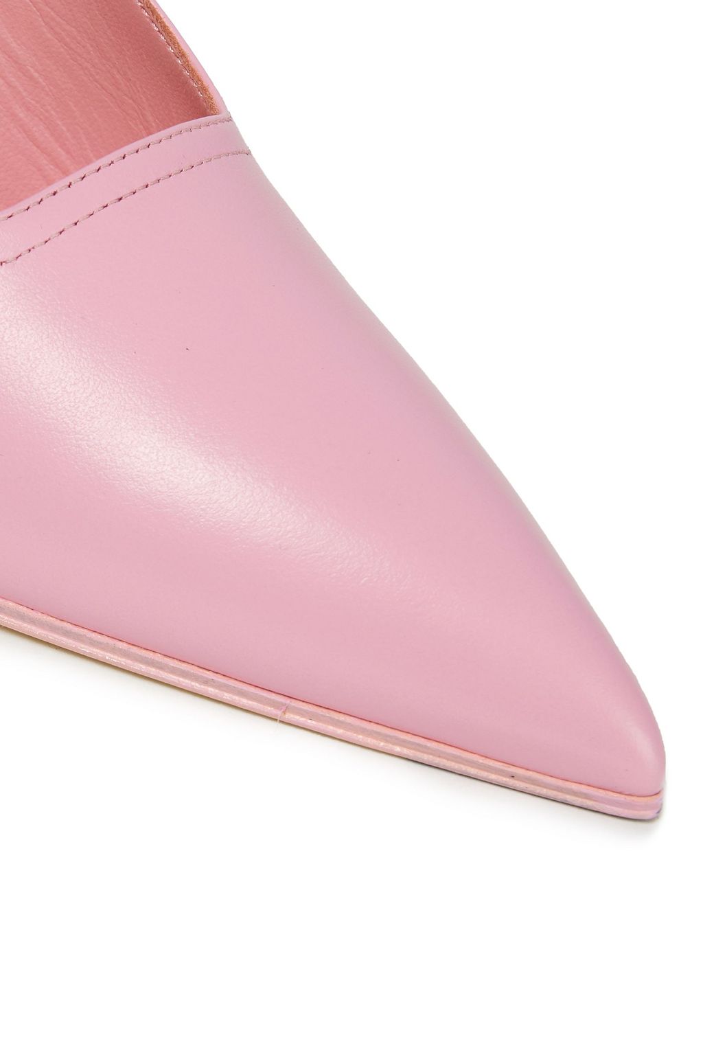 VICTORIA BECKHAM Gathered two-tone leather pumps