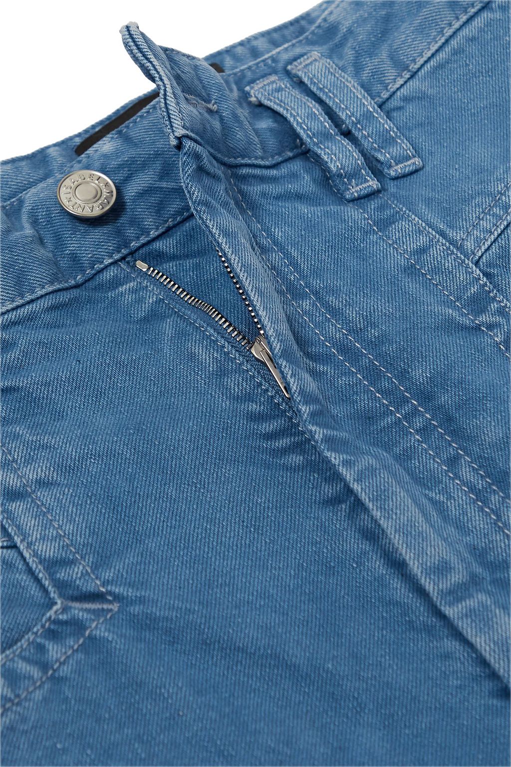 ISABEL MARANT Eloisa paneled acid-wash boyfriend jeans