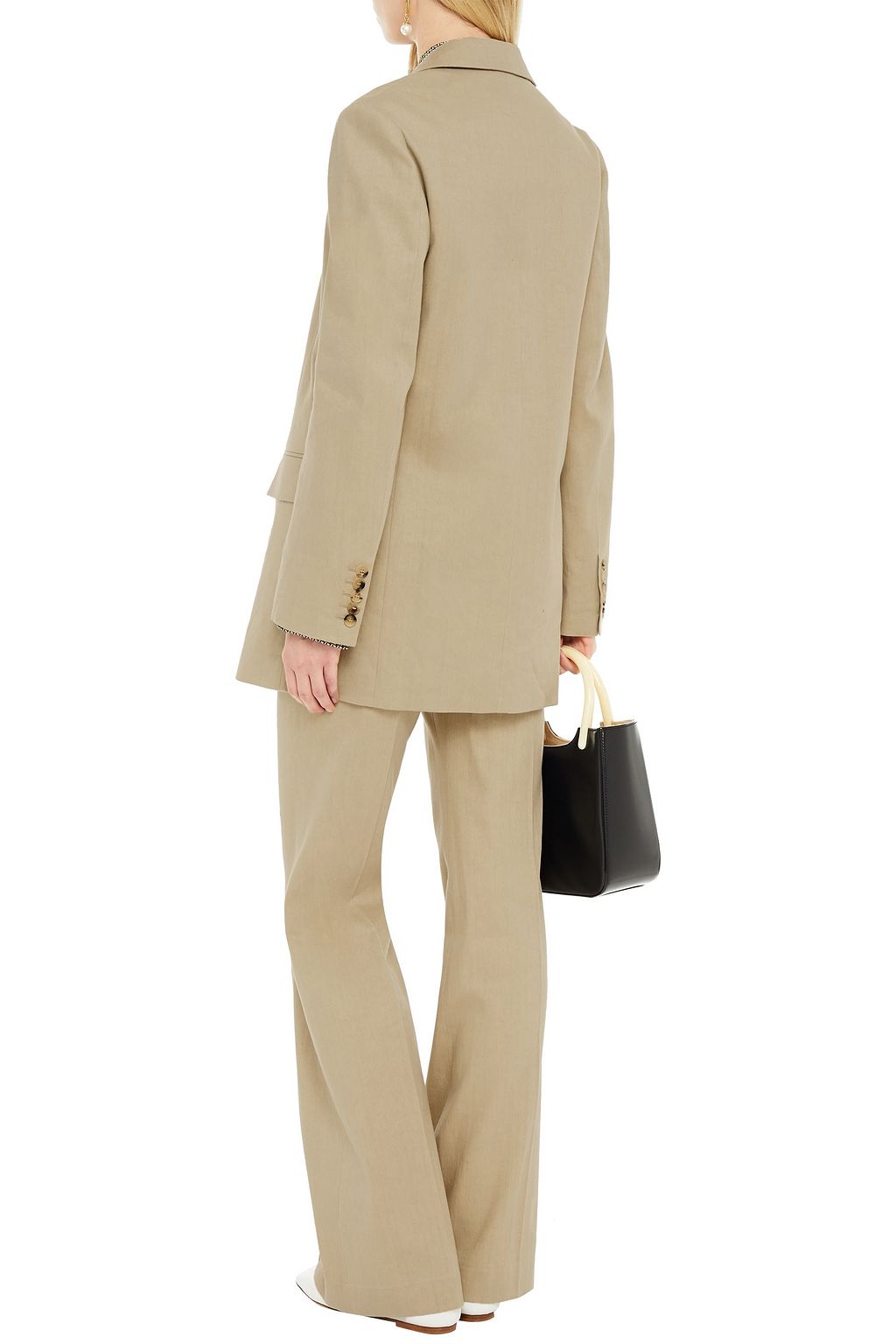 JOSEPH Linen-blend twill flared pants