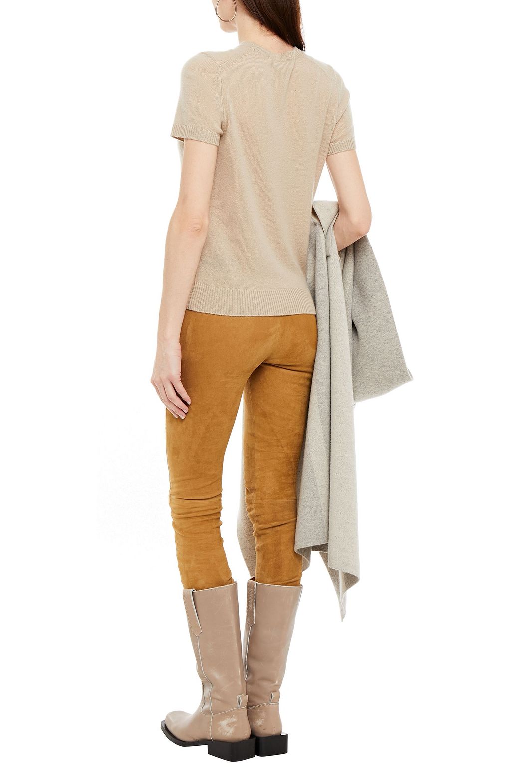 JOSEPH Stretch-suede leggings