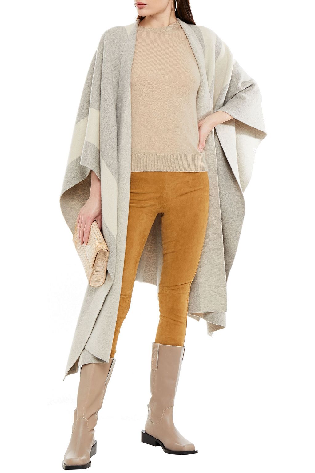 JOSEPH Stretch-suede leggings