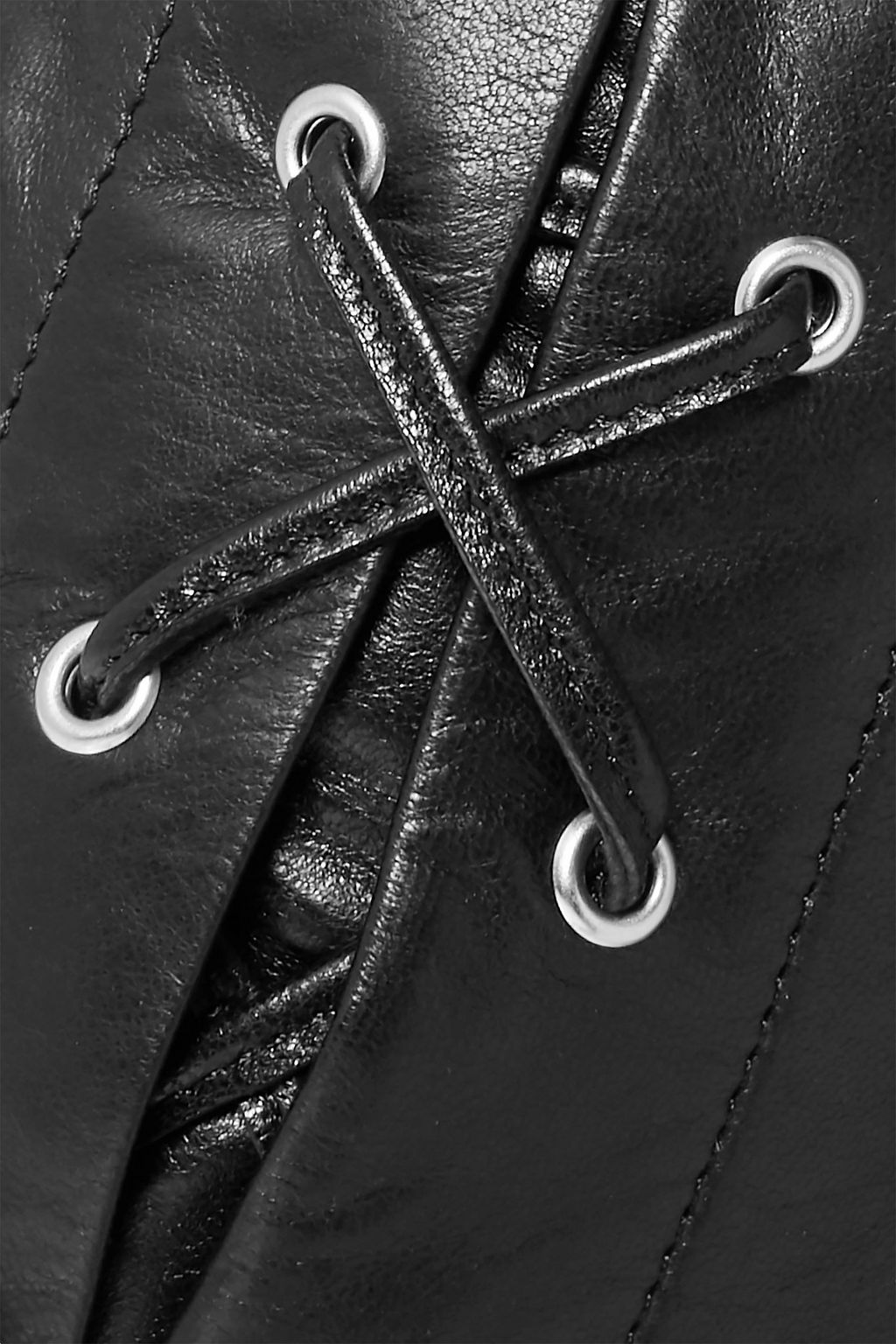 ISABEL MARANT Cadix lace-up leather tapered pants