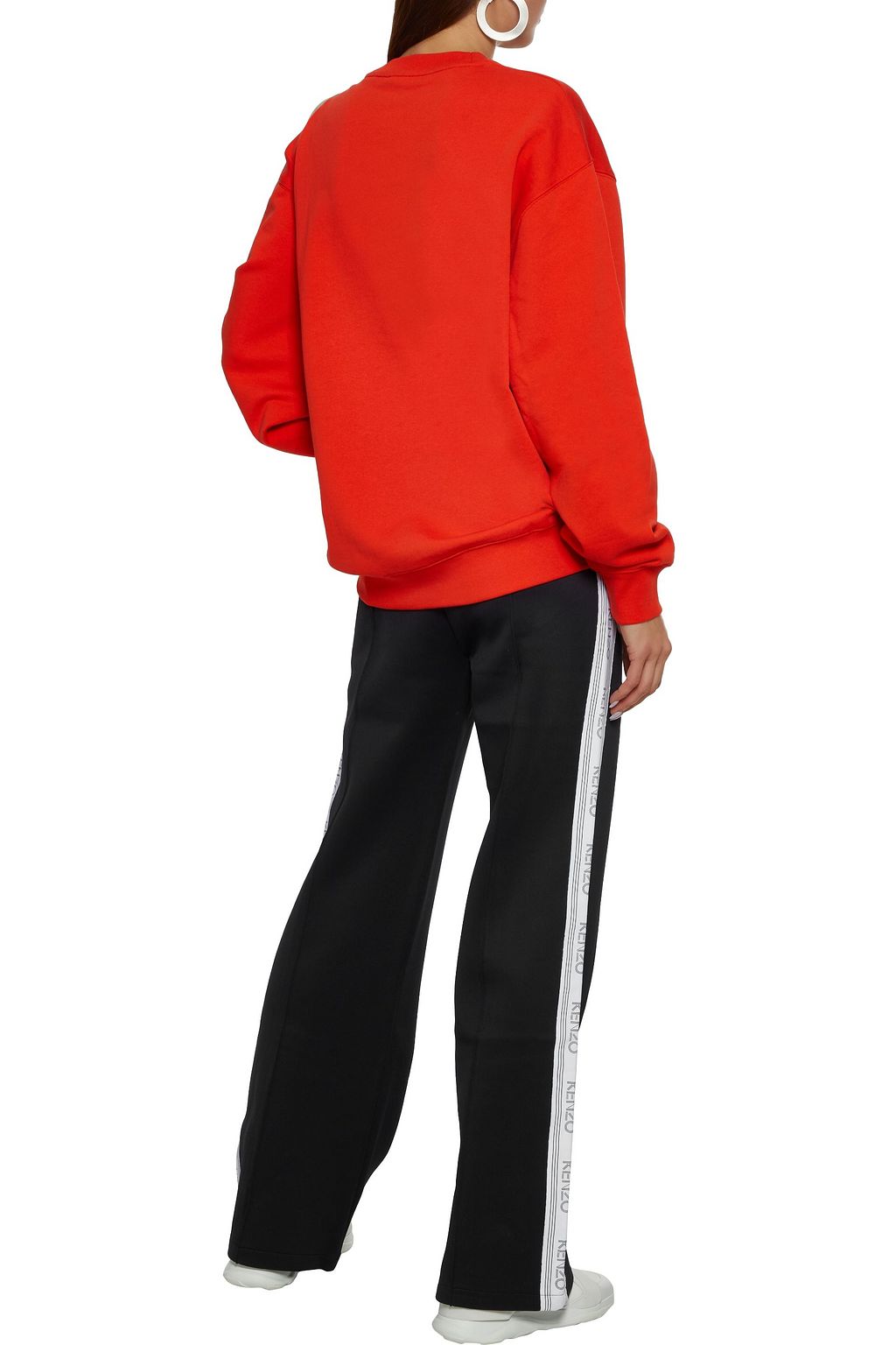 KENZO Monogram-trimmed ponte track pants