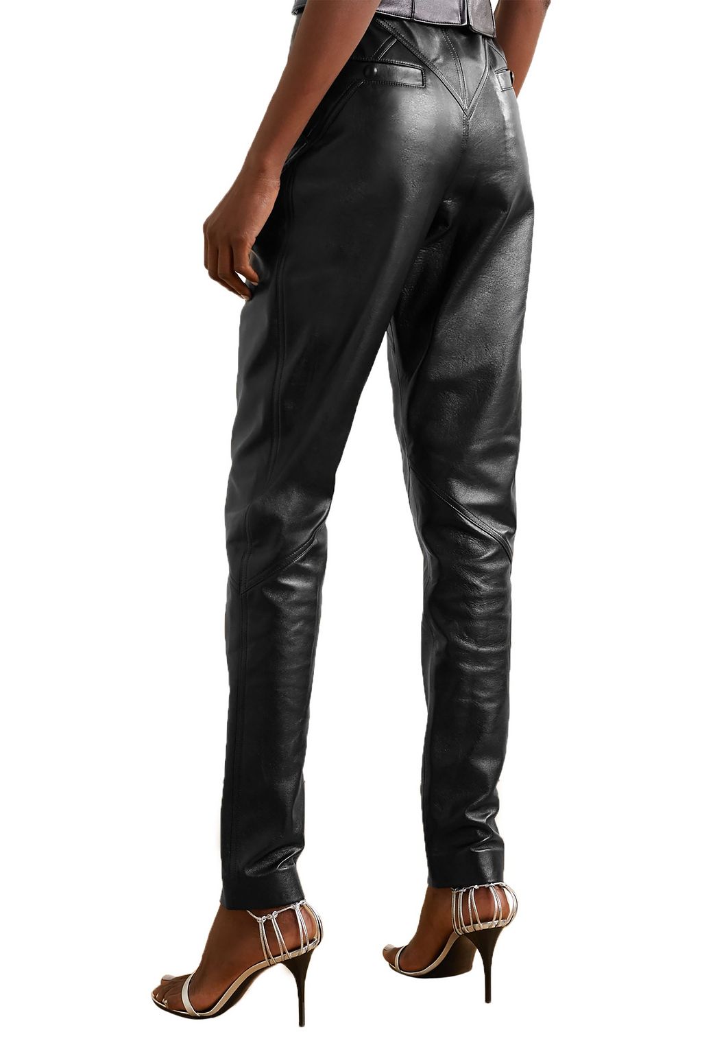 ISABEL MARANT Xenia leather tapered pants