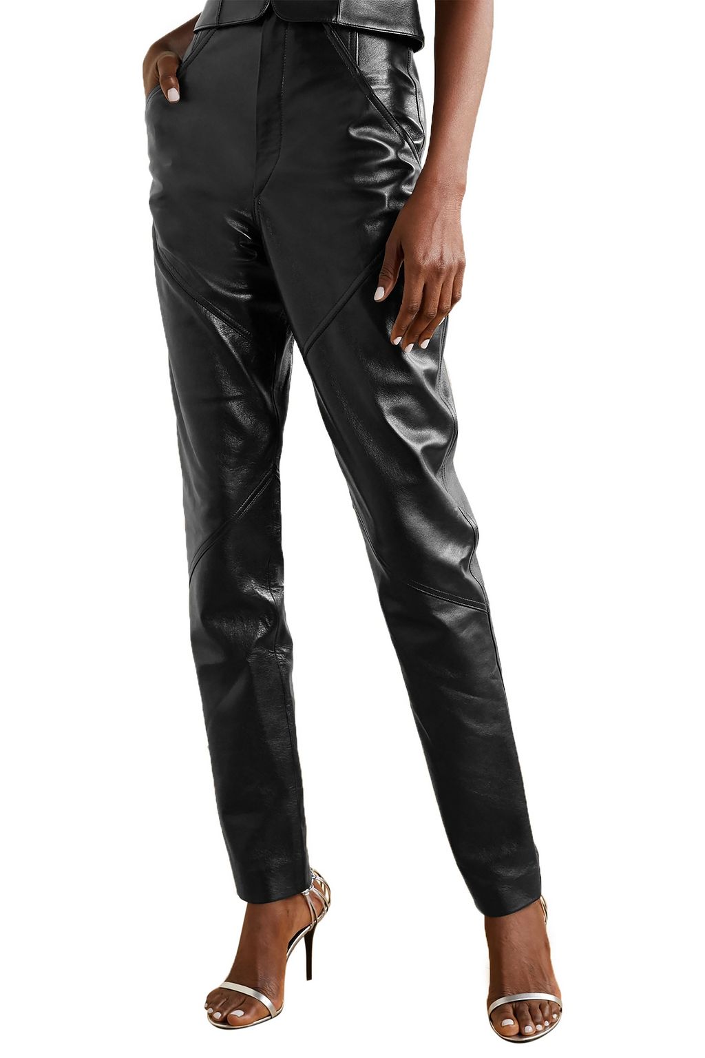 ISABEL MARANT Xenia leather tapered pants
