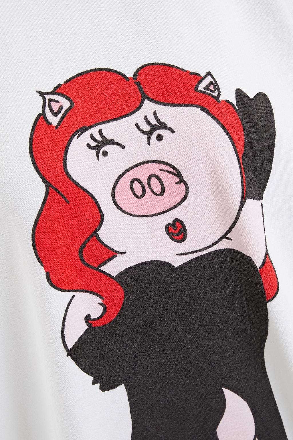 DOLCE&GABBANA Appliquéd printed French cotton-terry sweatshirt