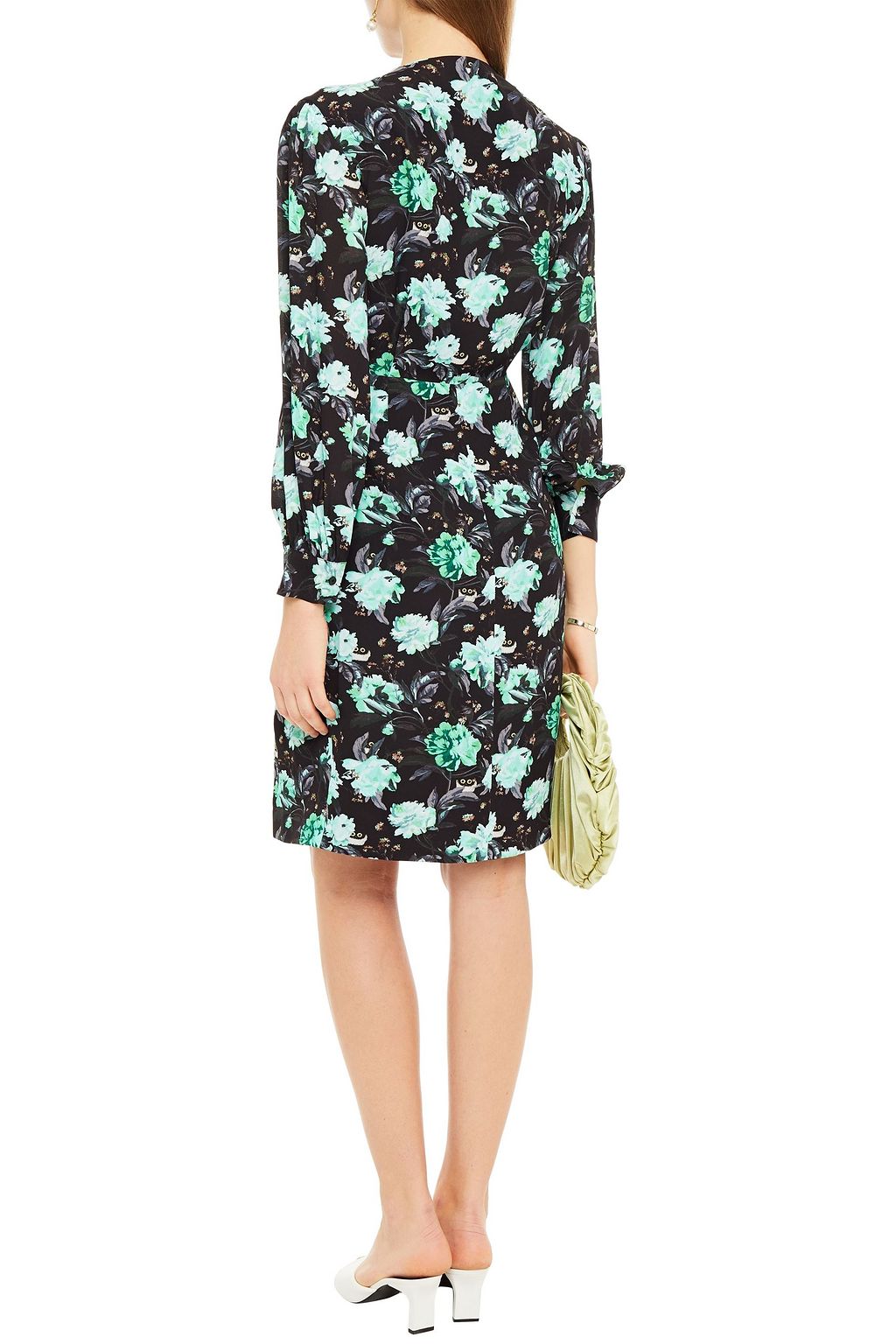 PAUL & JOE Floral-print crepe de chine wrap dress