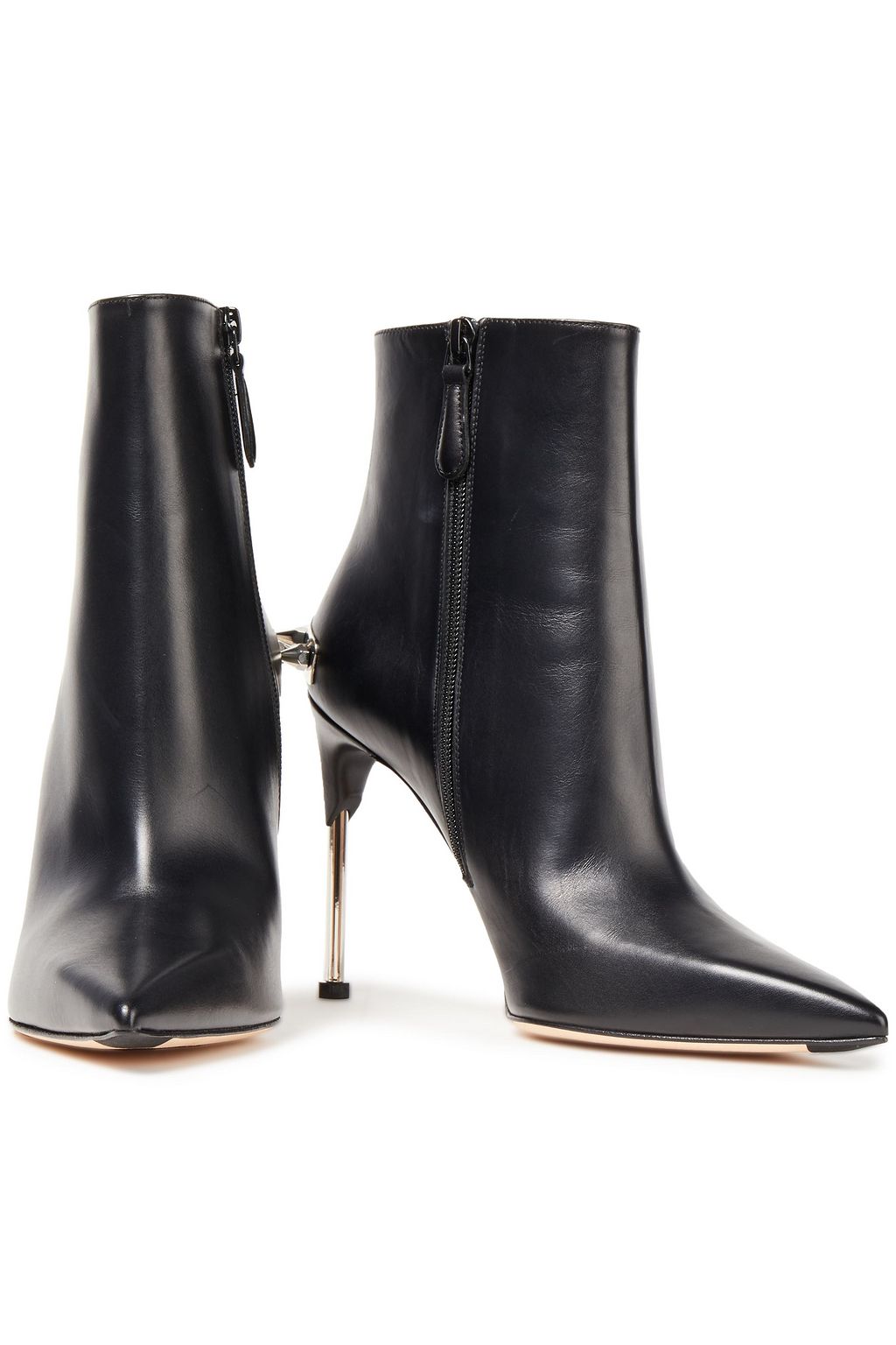 MCQUEEN Spiked leather ankle boots