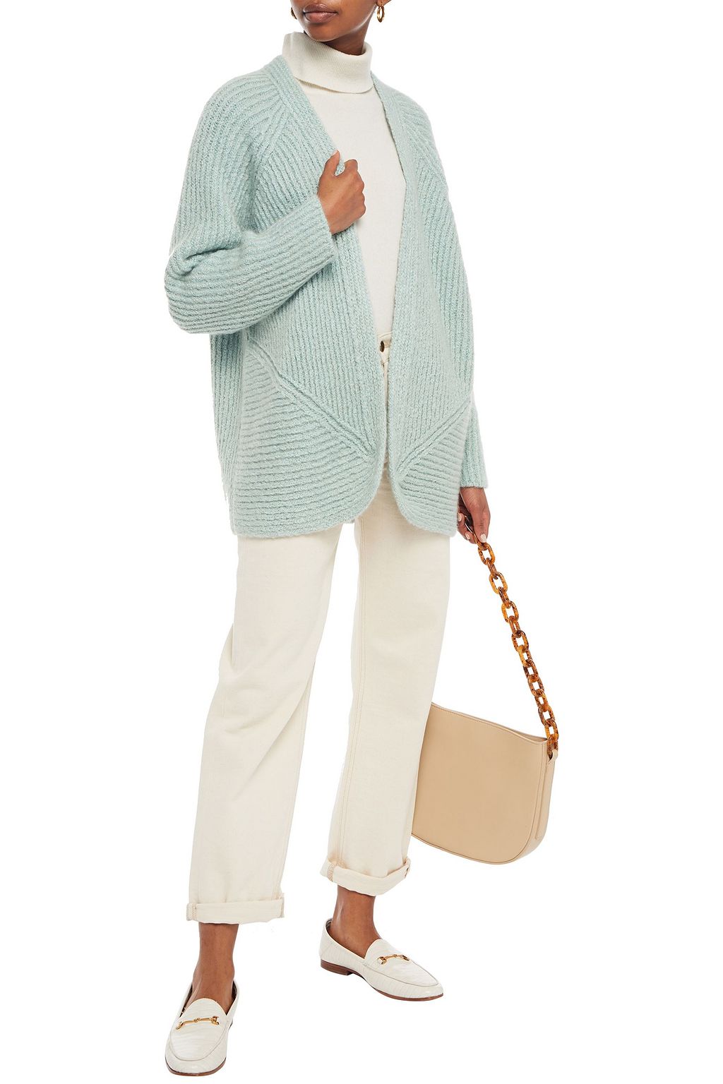 MISSONI Ribbed bouclé-knit cardigan