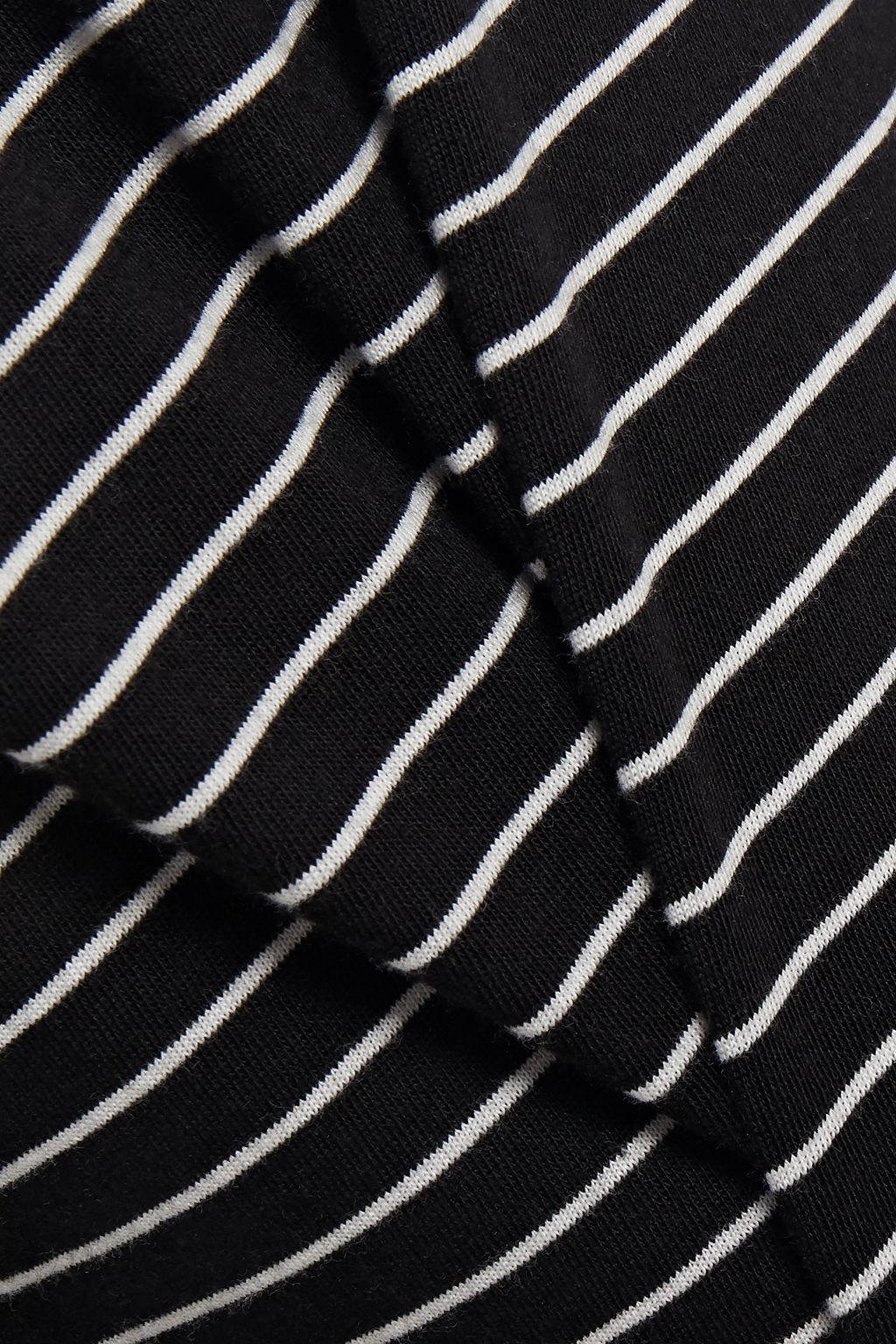 FRAME Le Mid Racer striped organic Pima cotton-jersey tank