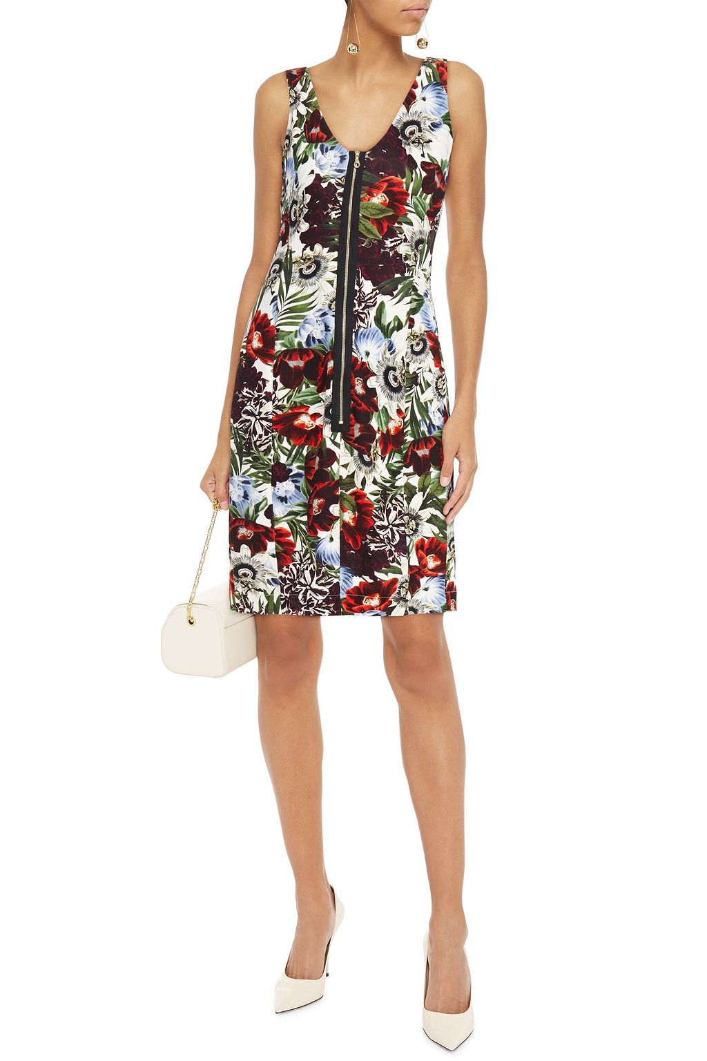 ERDEM Peyton floral-print jersey mini dress