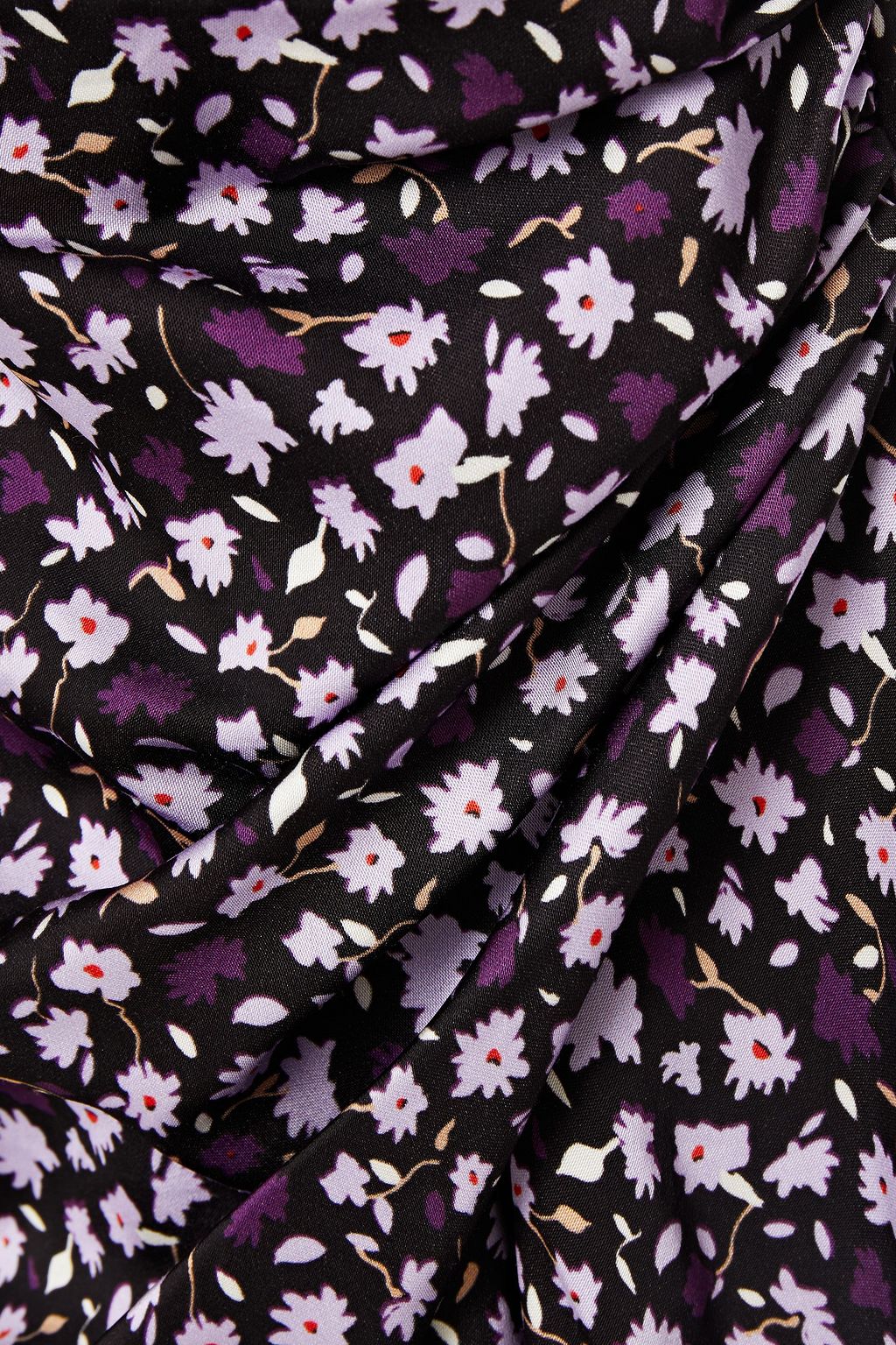CHINTI & PARKER Wrap-effect floral-print crepe de chine mini dress