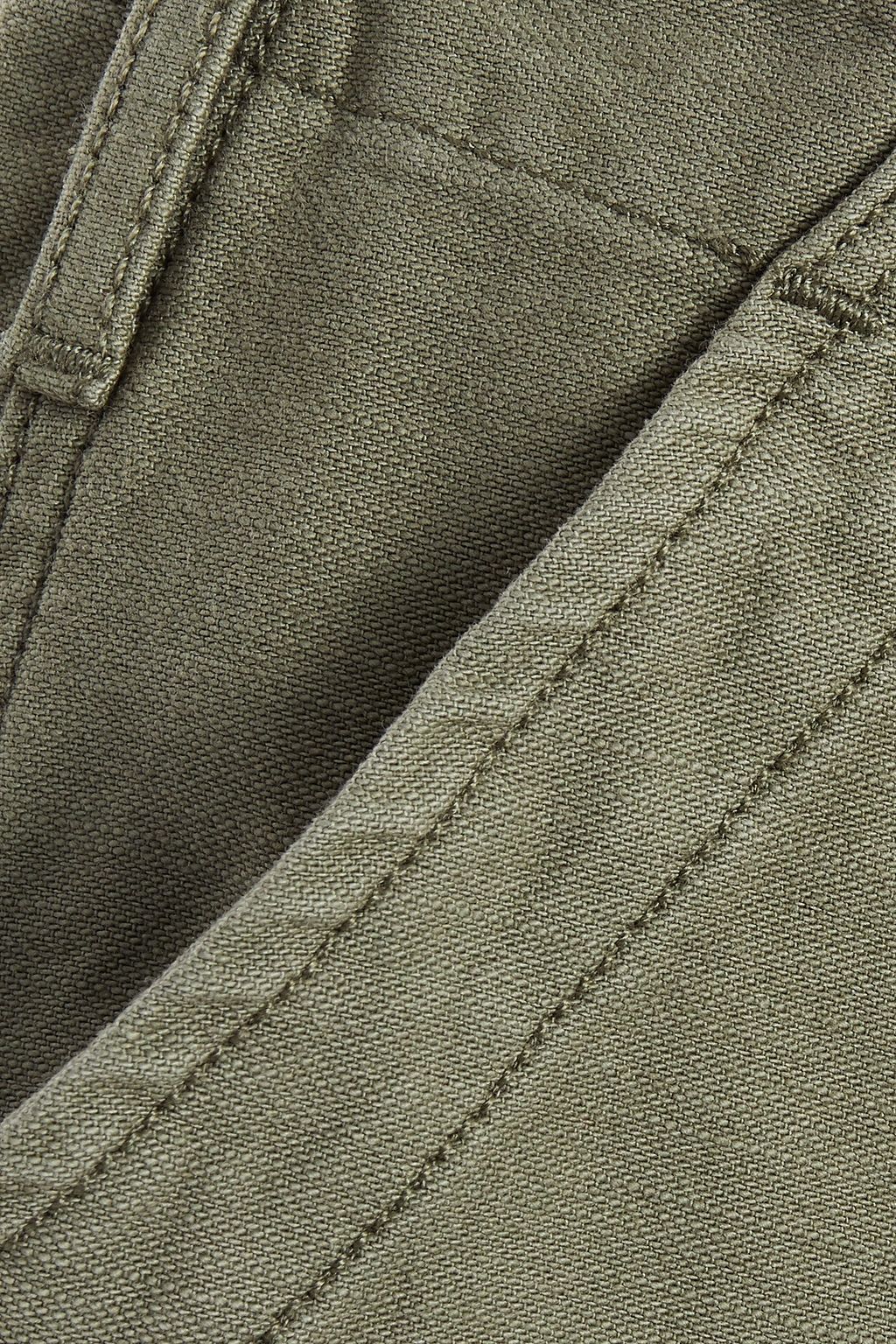 FRAME Cropped cotton tapered pants