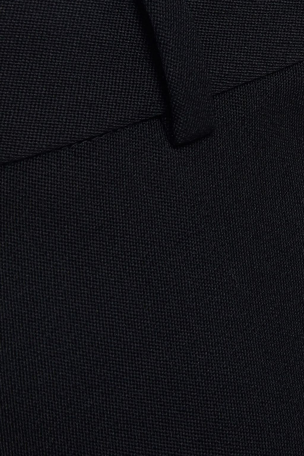 BELLA FREUD Schoolboy satin-trimmed wool-crepe tapered pants